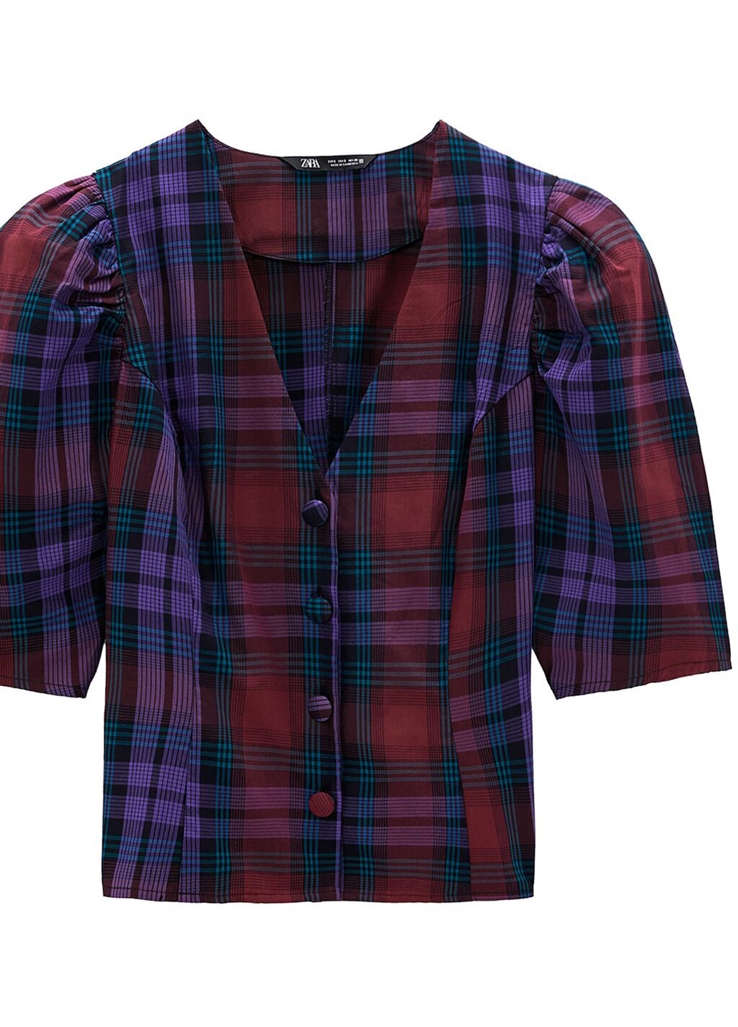 Комбинированная демисезонная блуза Zara