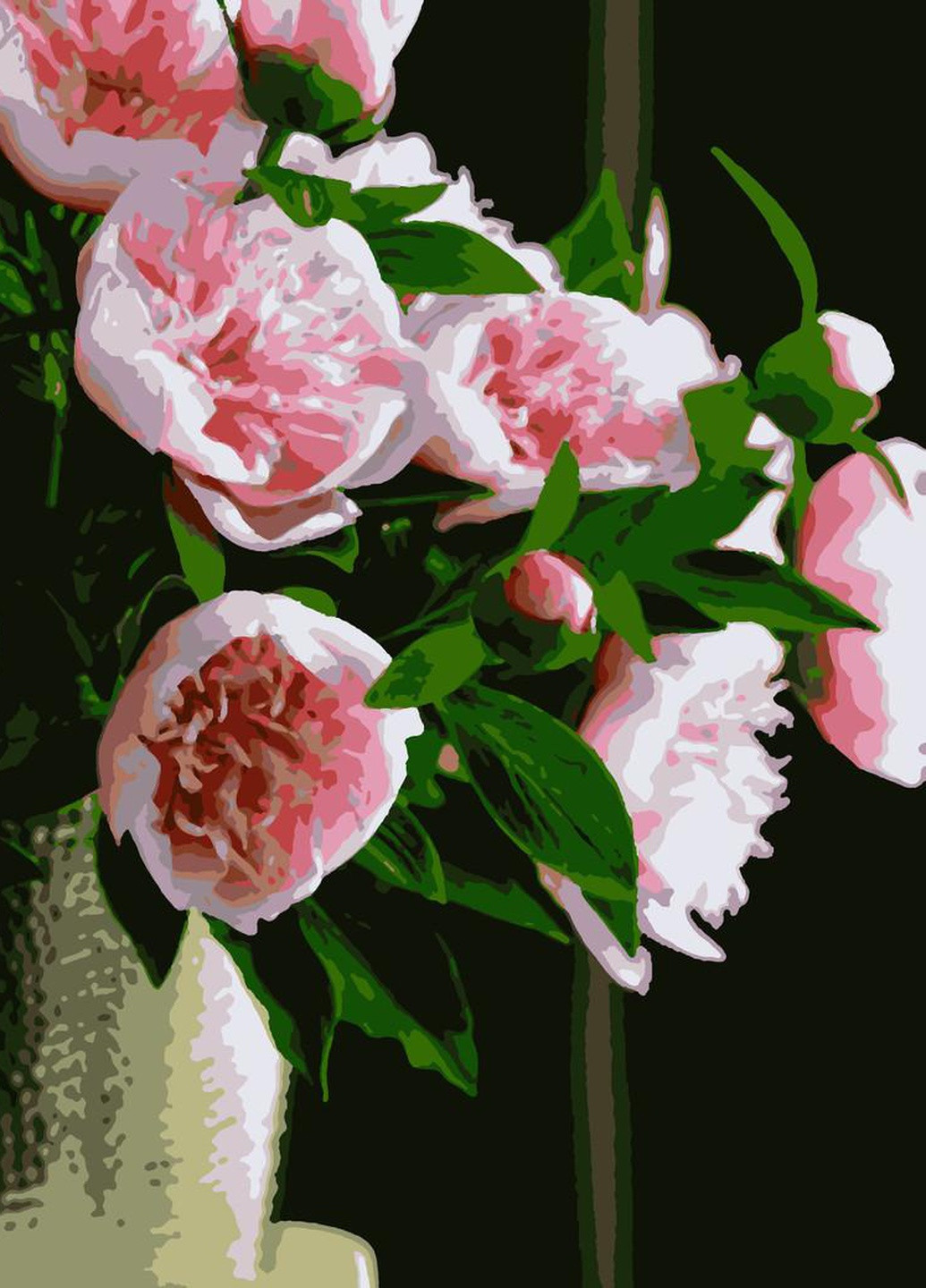 Картин по номерам "Розове пион" 40*50 см No Brand (254584085)