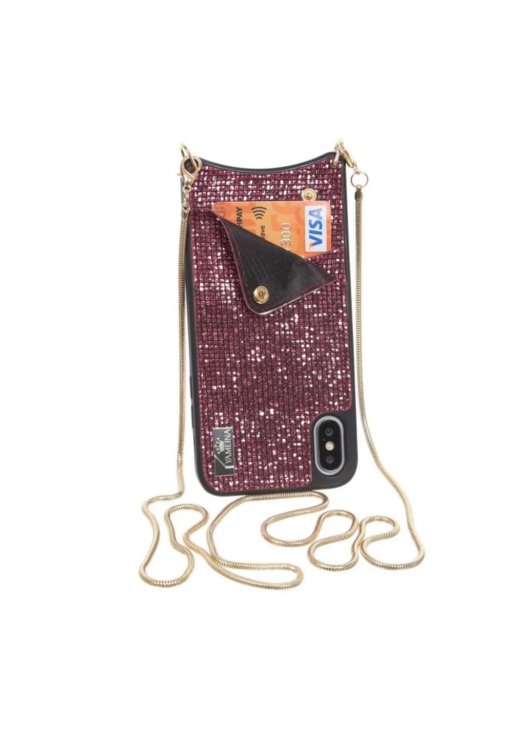 Чохол для мобільного телефону Glitter Wallet Apple iPhone X/Xs Pink (703619) (703619) BeCover (252570685)
