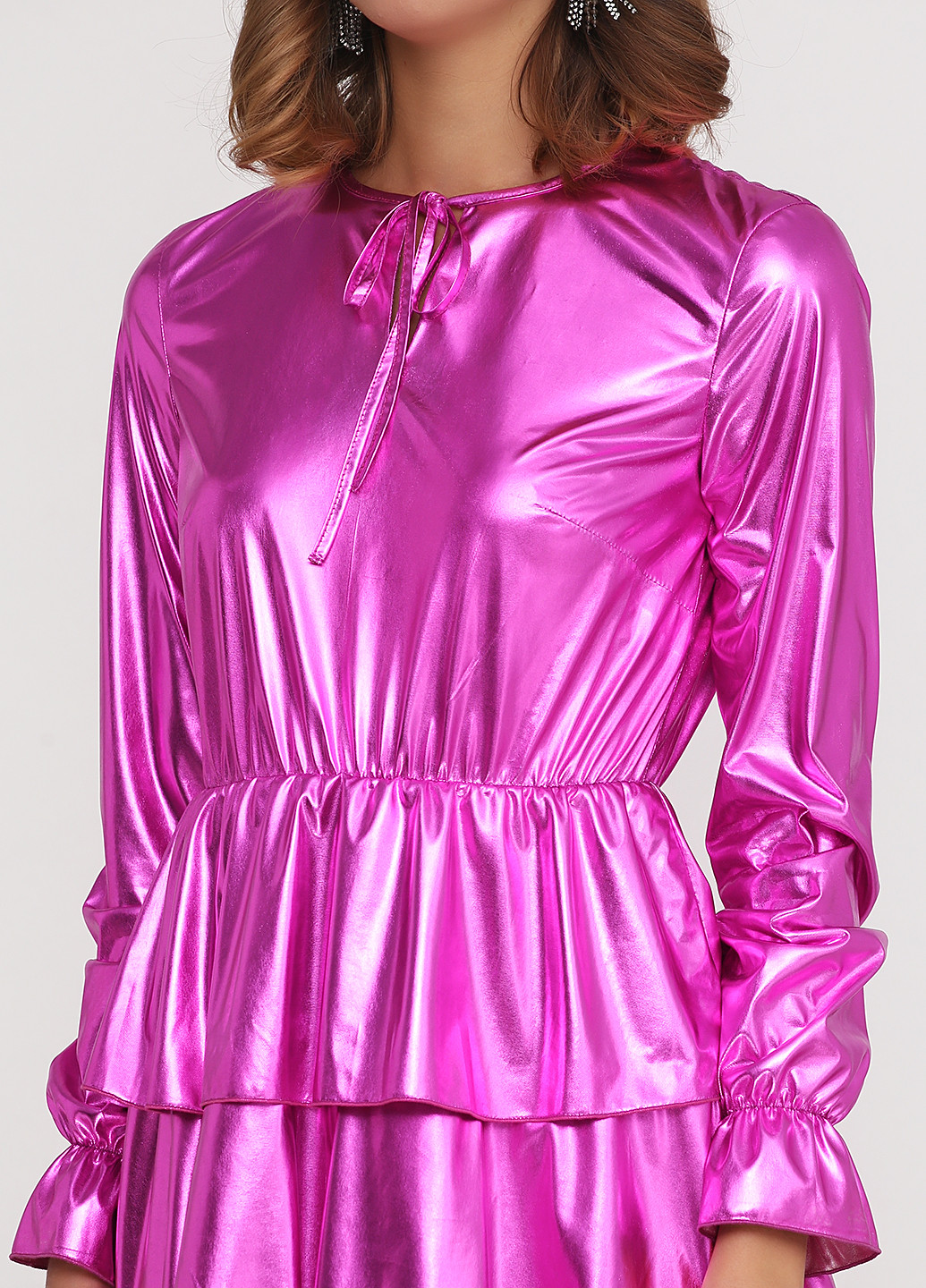 Розовое коктейльное платье Gingier Studio однотонное