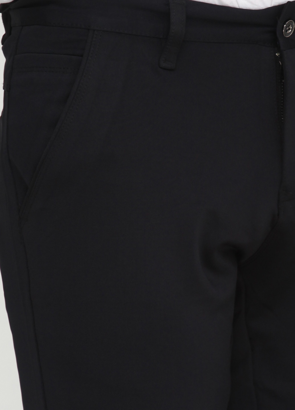 Черные классические демисезонные прямые брюки Ving VGS