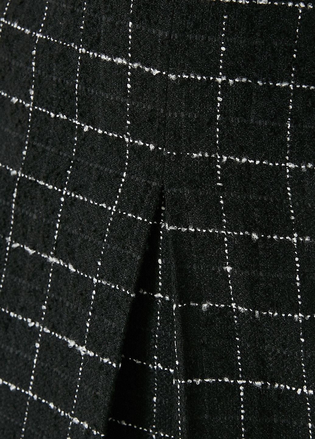Черная кэжуал в клетку юбка KOTON а-силуэта (трапеция)