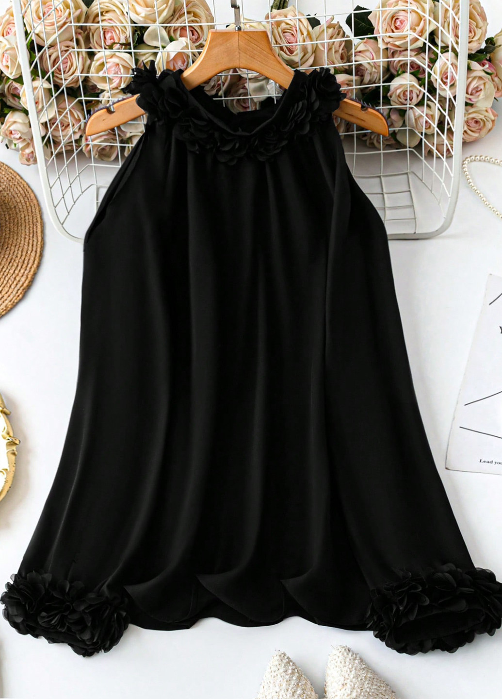 Чорна блуза SHEIN