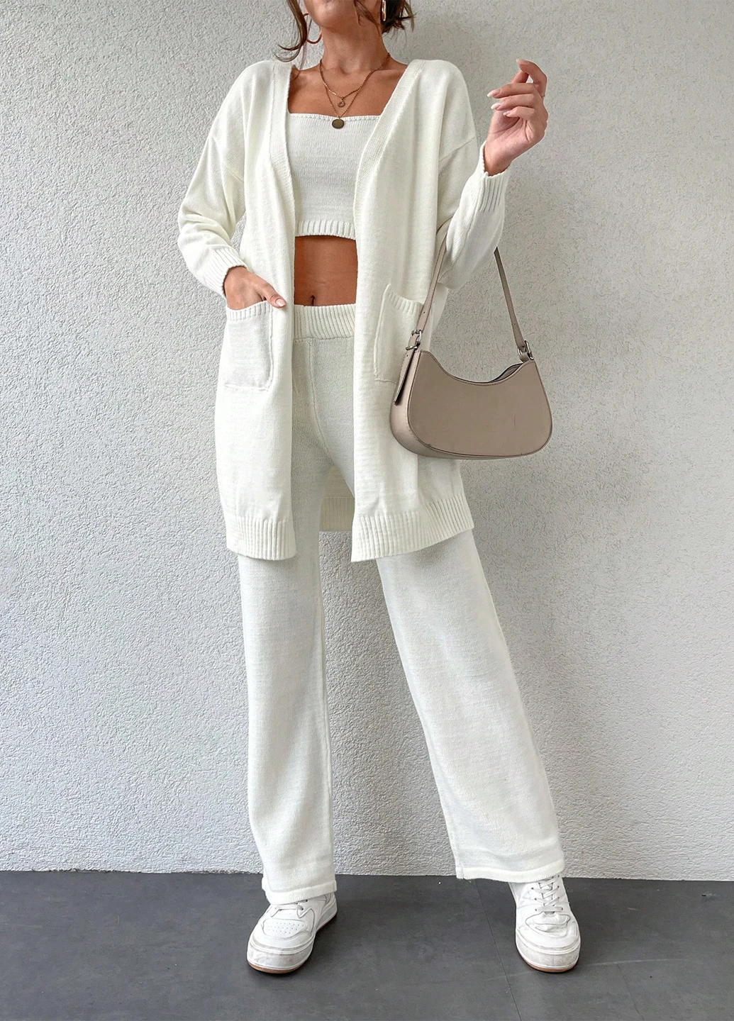 Костюм (топ, кардиган, брюки) SHEIN (333879798)
