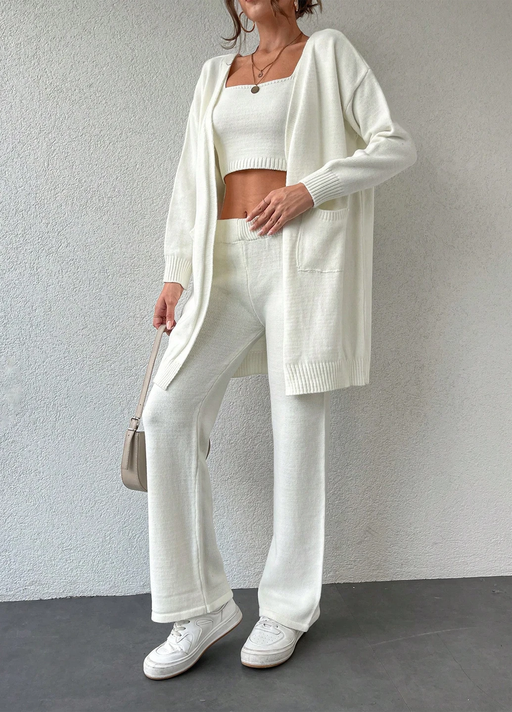 Костюм (топ, кардиган, брюки) SHEIN (333879798)