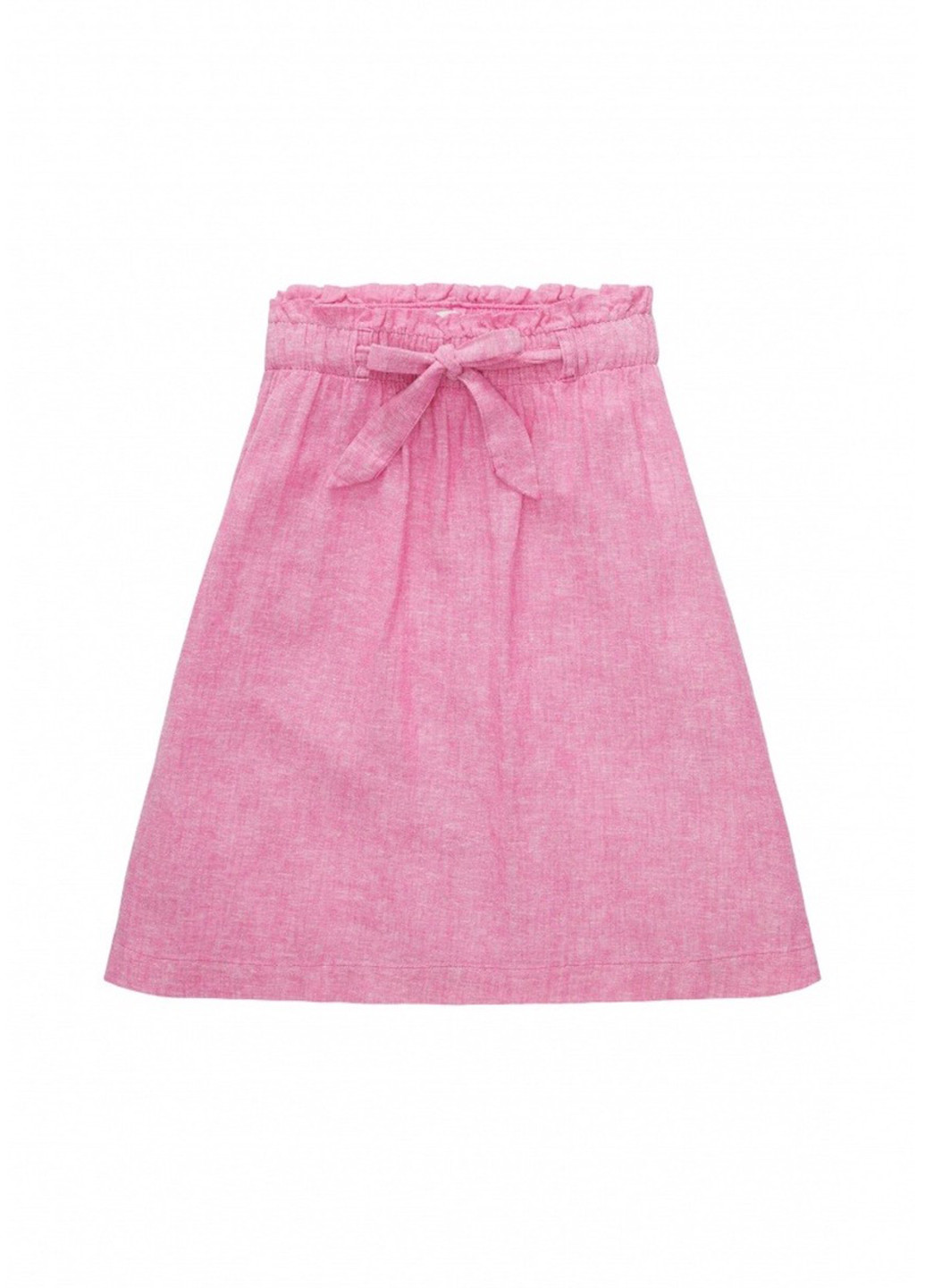 Розовая кэжуал однотонная юбка Tom Tailor