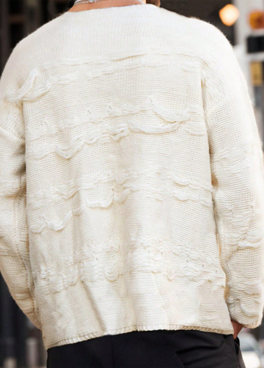 Молочний зимовий джемпер джемпер SHEIN