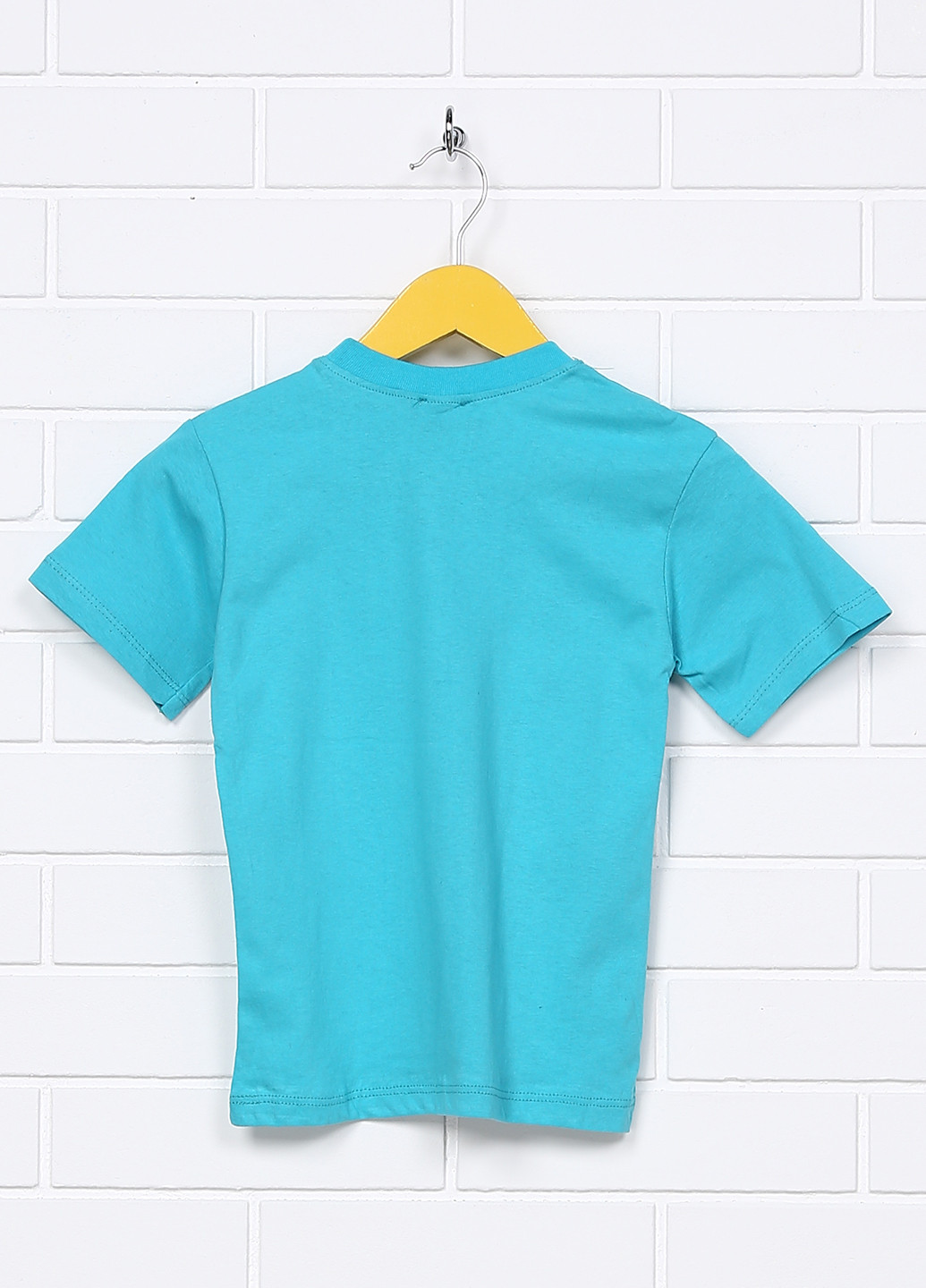 Бирюзовая летняя футболка с коротким рукавом Atabay
