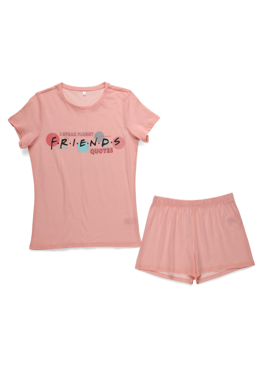 Пудрова всесезон піжама (футболка, шорти) футболка + шорти C&A