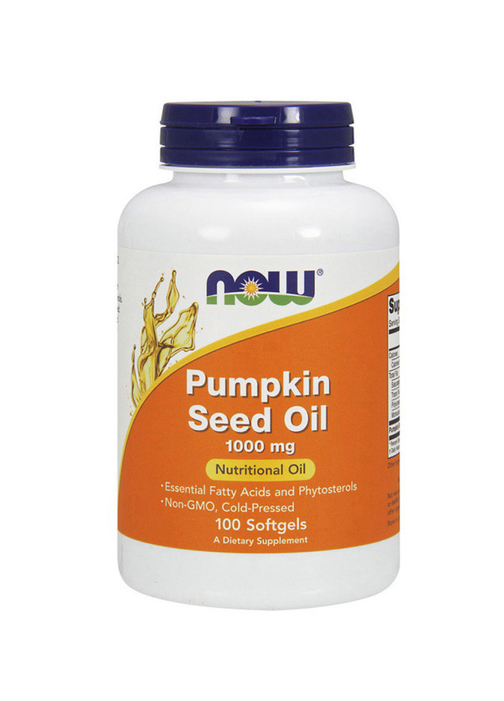Тыквенное масло для иммунной системы, поддержки здоровья Pumpkin Seed Oil - 100 softgels Now Foods (251463067)