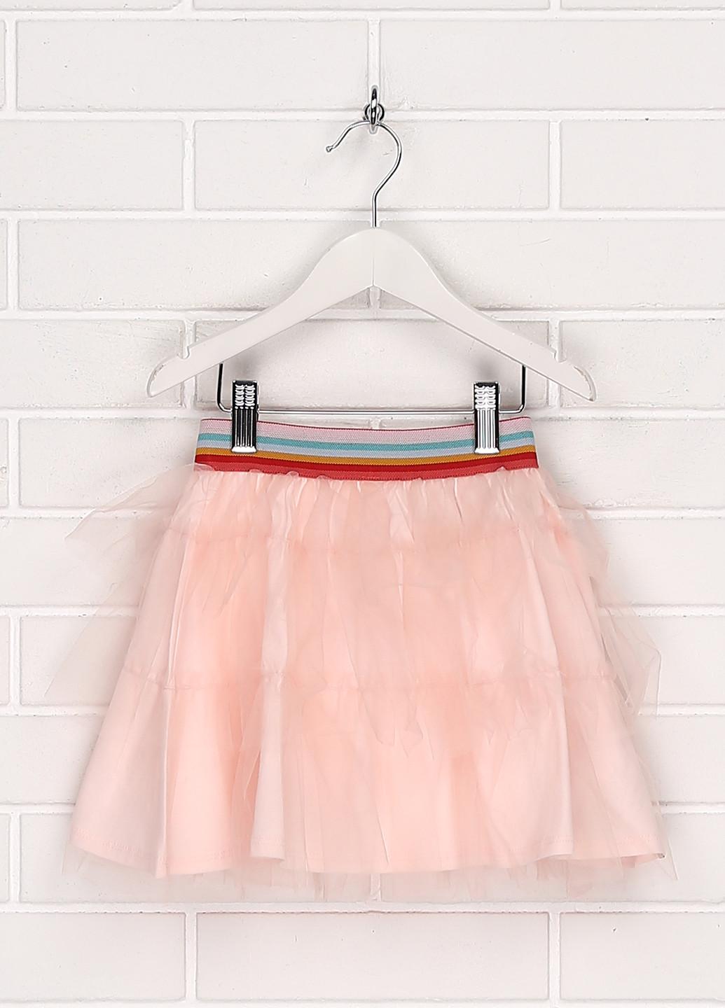 Светло-розовая однотонная юбка Esprit клешированная, мини