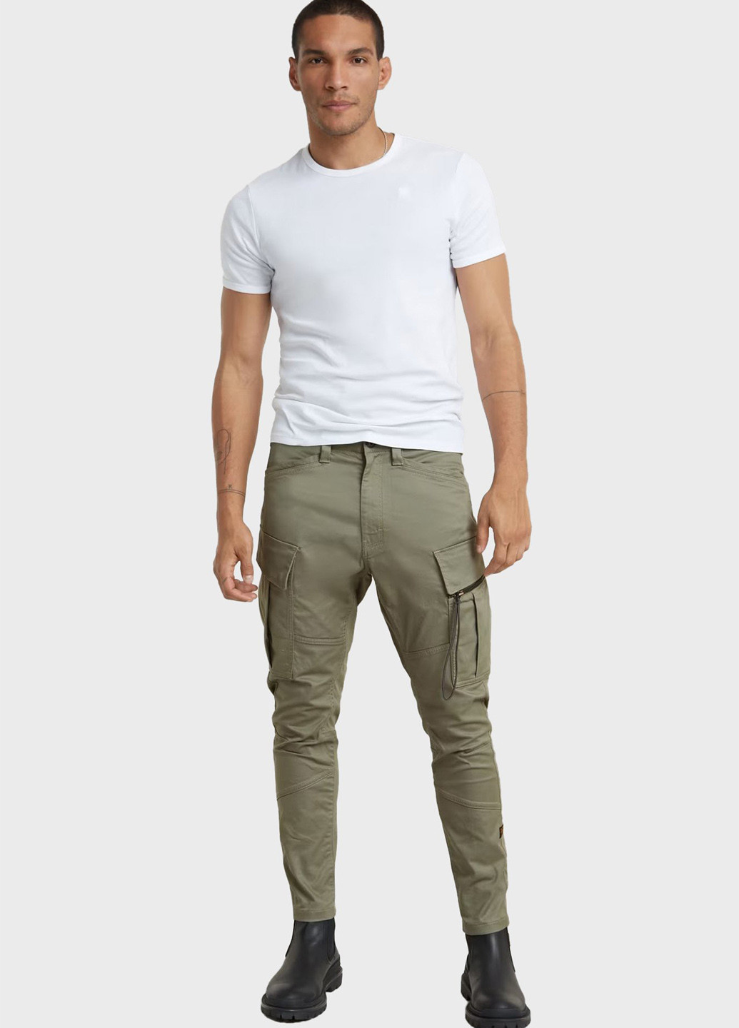 Зеленые кэжуал демисезонные карго брюки G-Star Raw