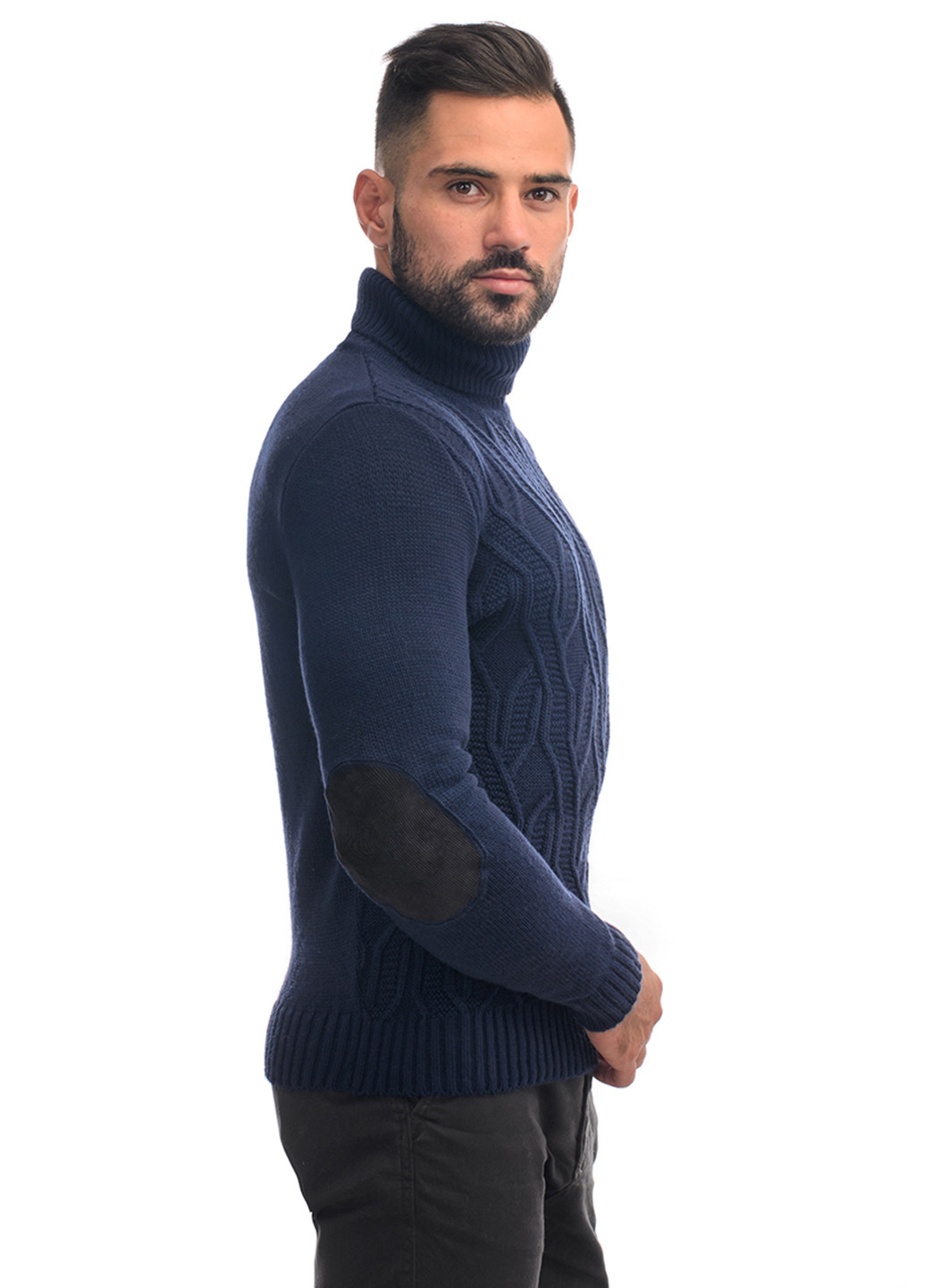 Темно-синій демісезонний светр SVTR