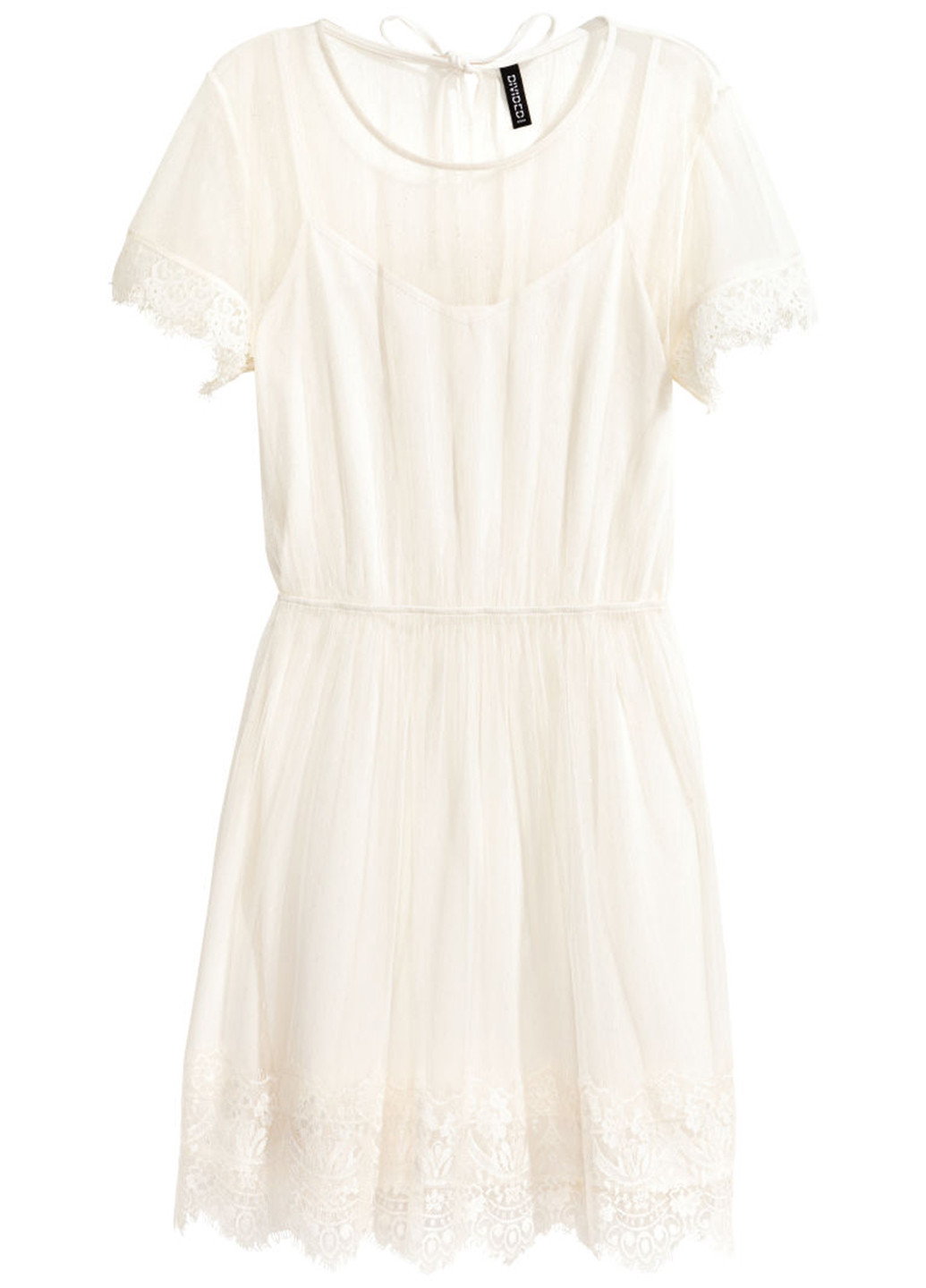 Молочна кежуал сукня H&M однотонна