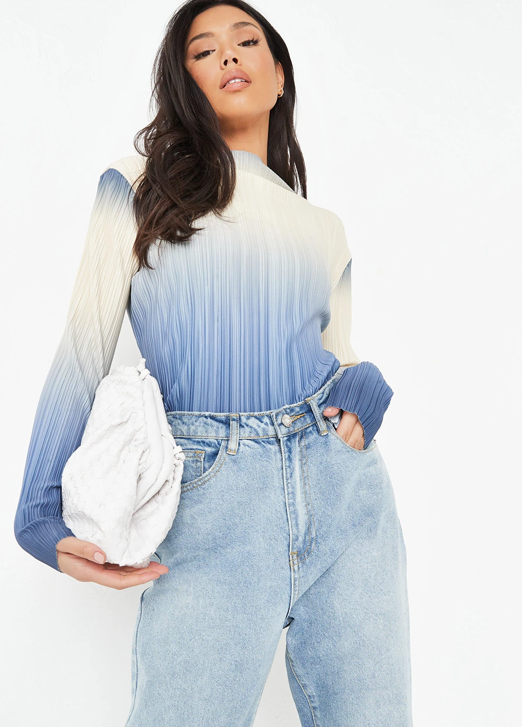 Блакитна блуза Missguided