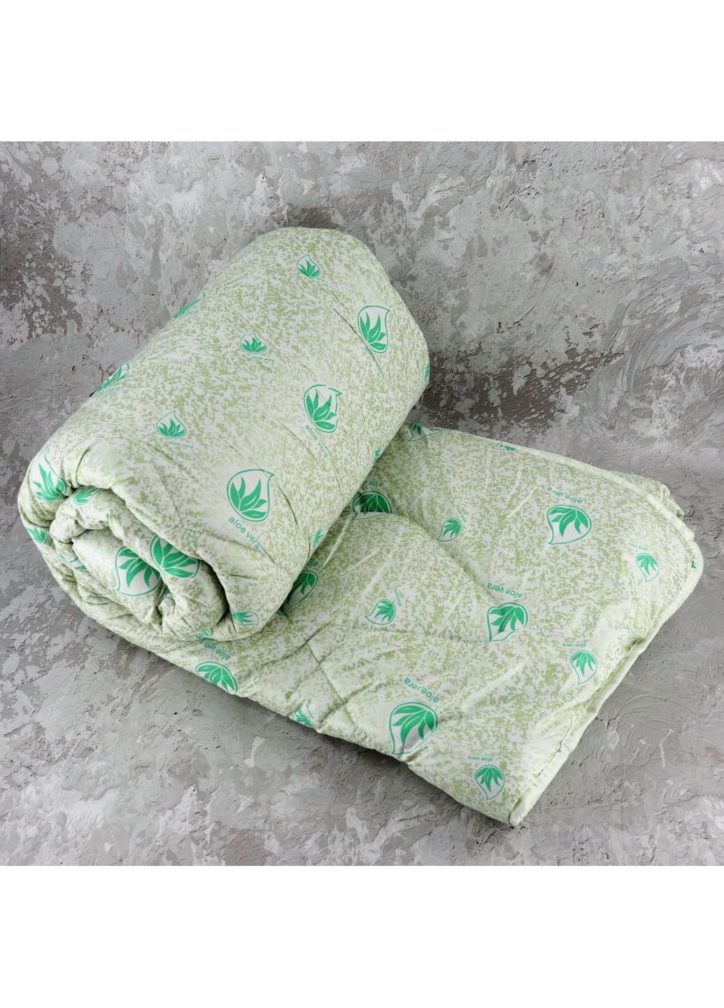 Ковдра закрита холлофайбер з просоченням ALOE VERA (Мікрофібра) Полуторна 145х210 55063 Moda (253610702)
