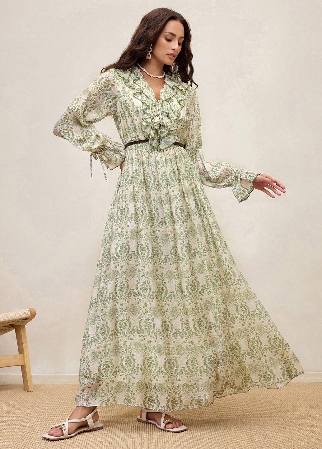 Комбинированное кэжуал платье SHEIN с цветочным принтом