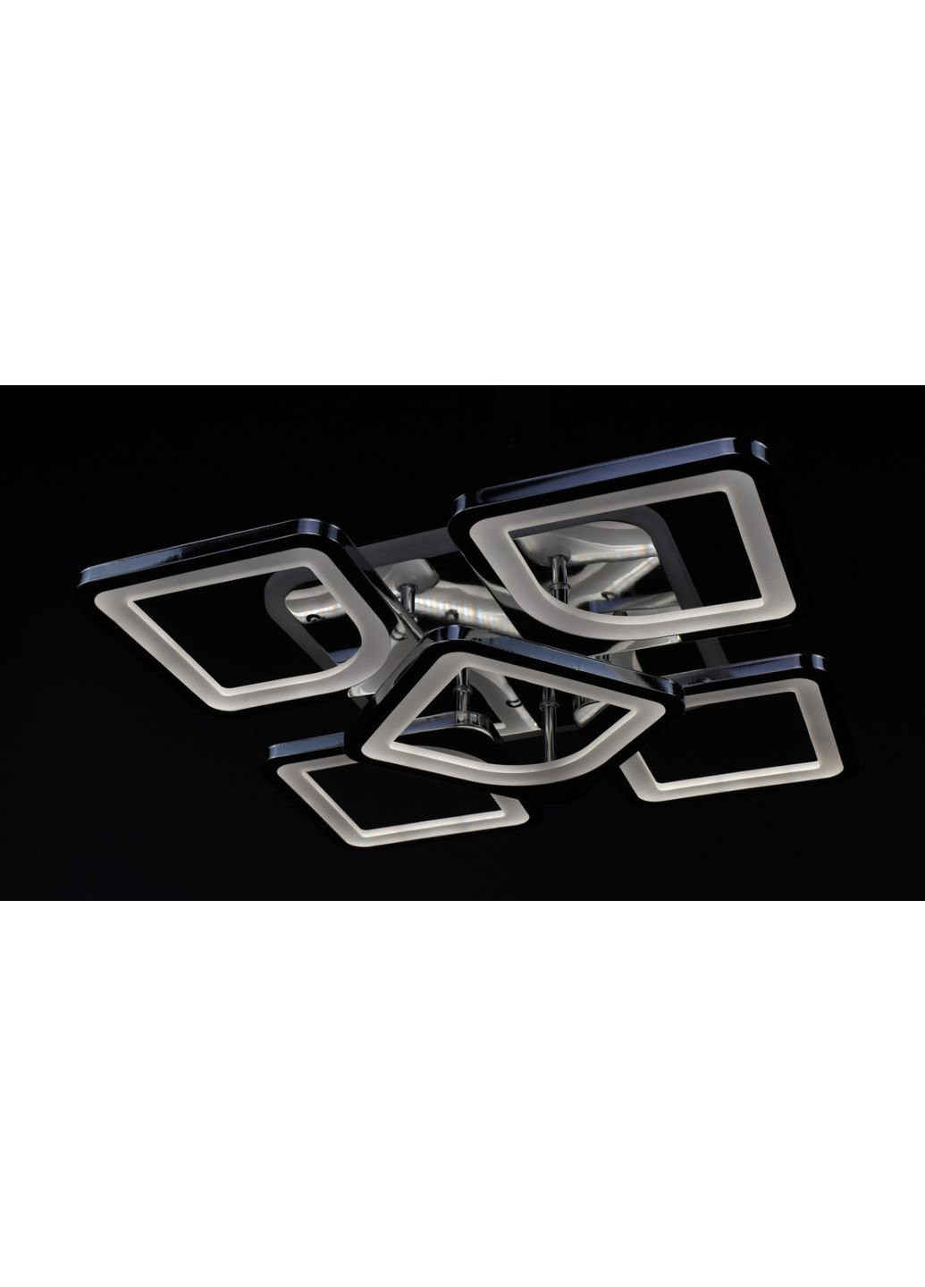 Люстра потолочная LED с пультом A2281/4+1S-RGB-ch Хром 11х40х40 см. Sunnysky (253527924)