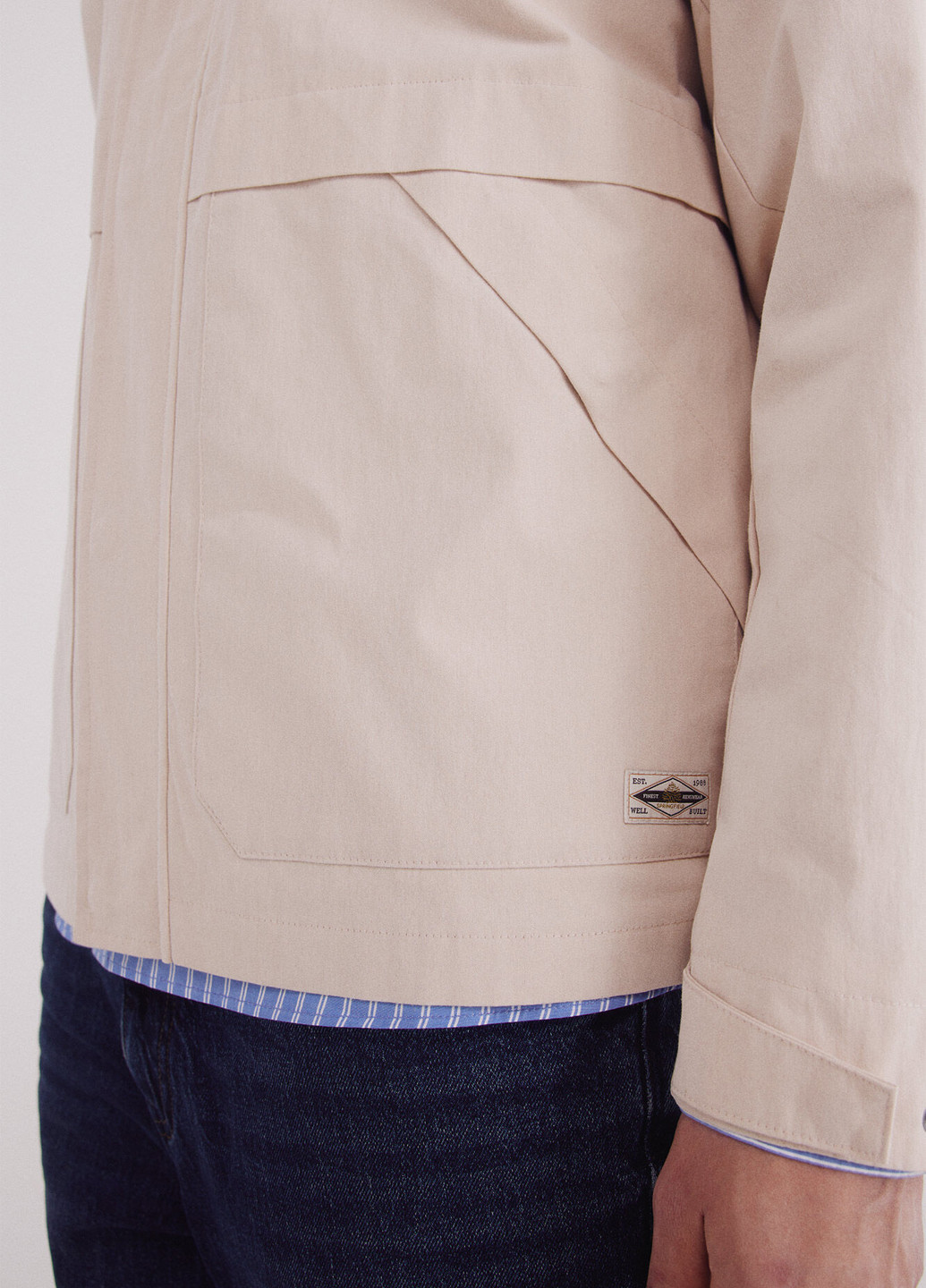 Бежева демісезонна куртка Springfield