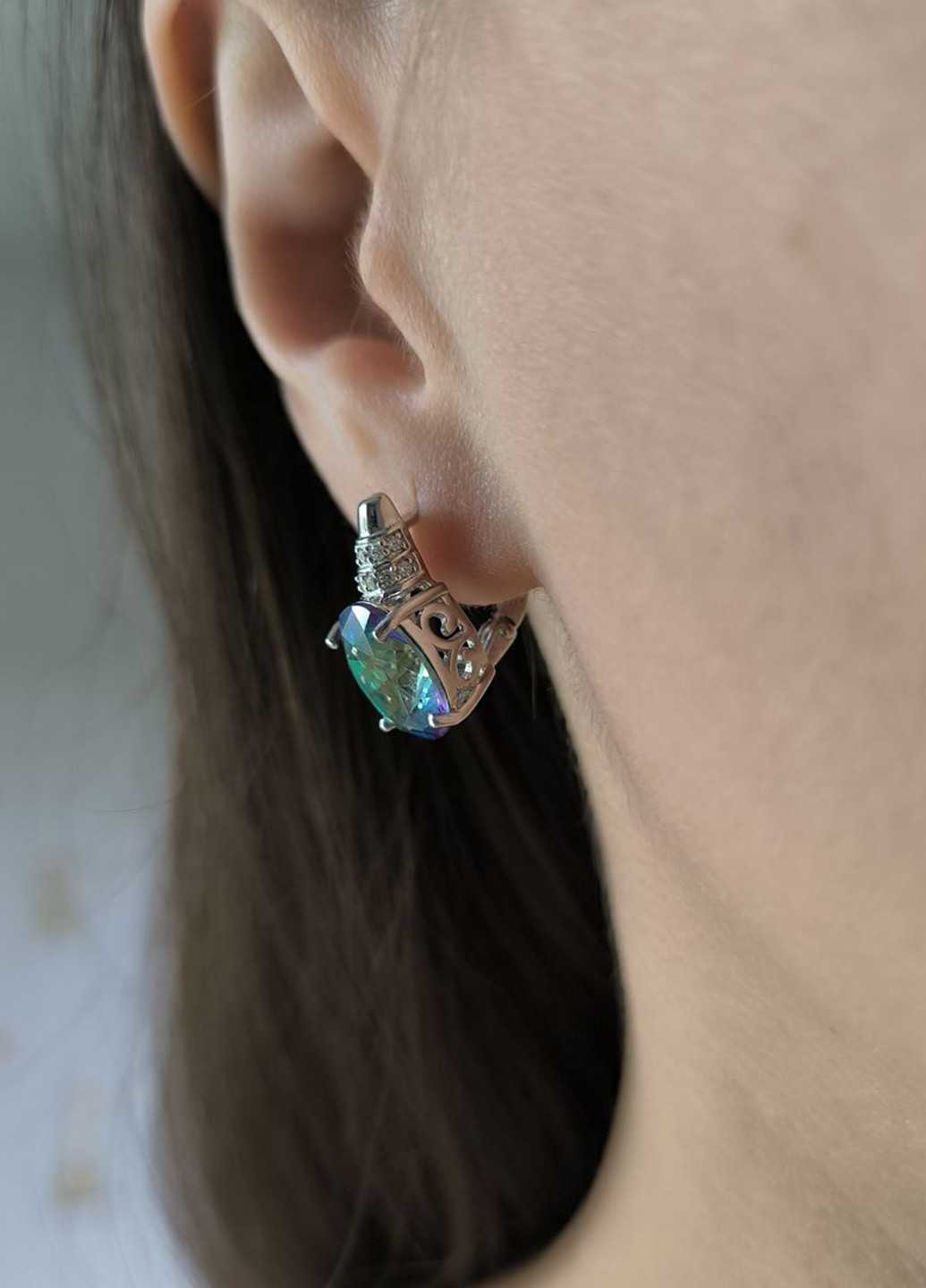 Сережки Silver Flame (354214528)