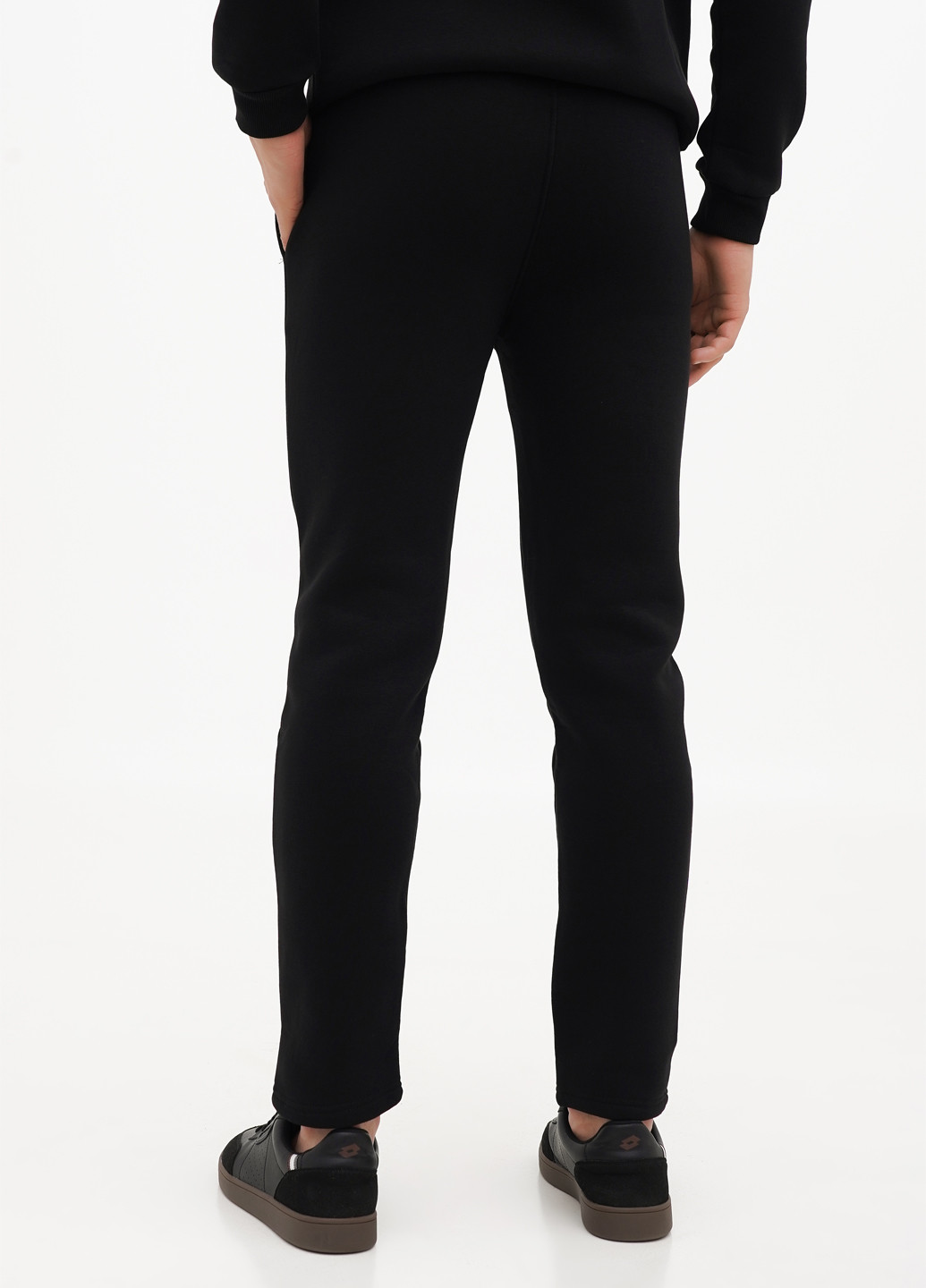 Черные спортивные зимние прямые брюки BEKI