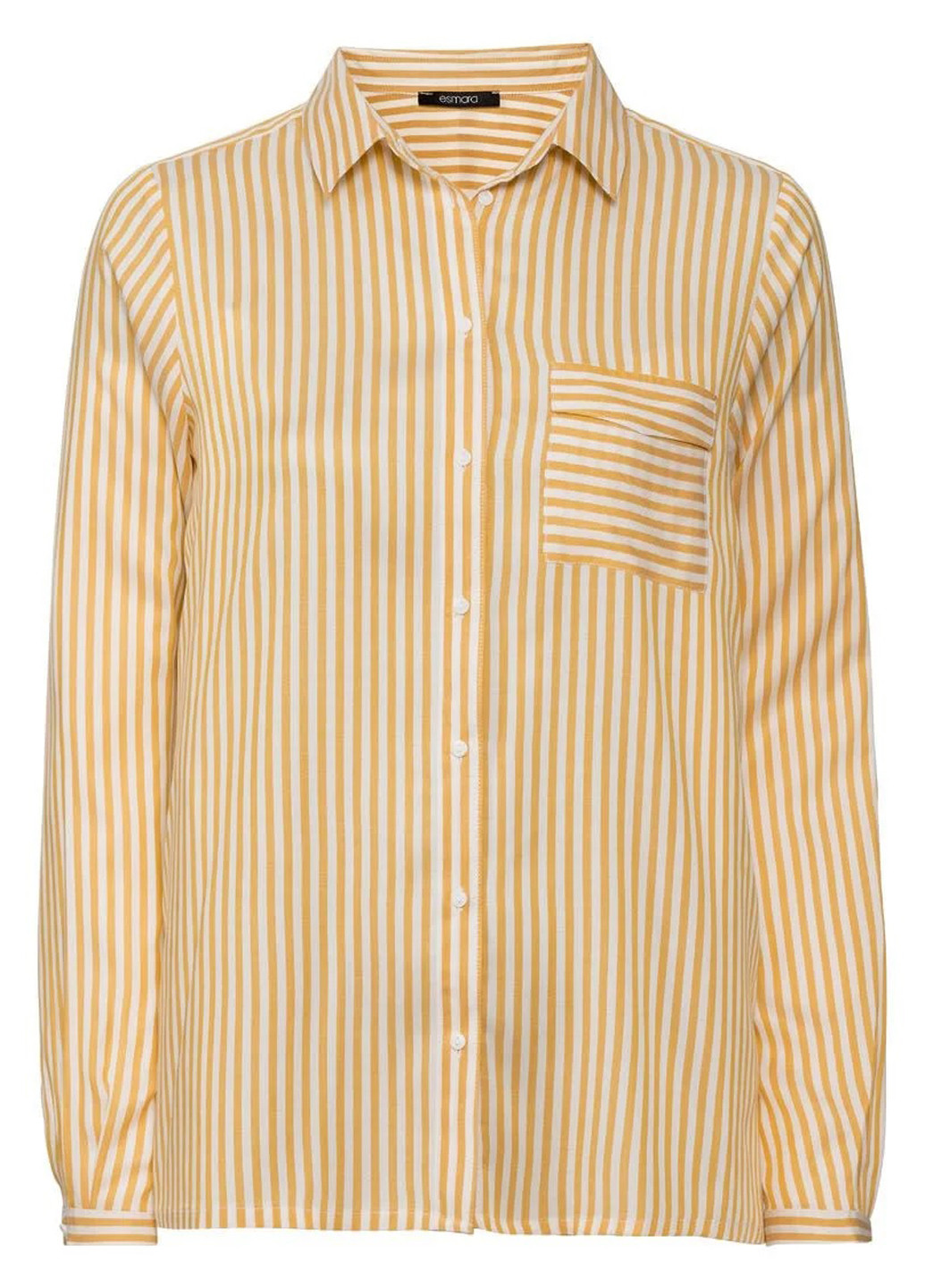 Желтая кэжуал рубашка в полоску Esmara