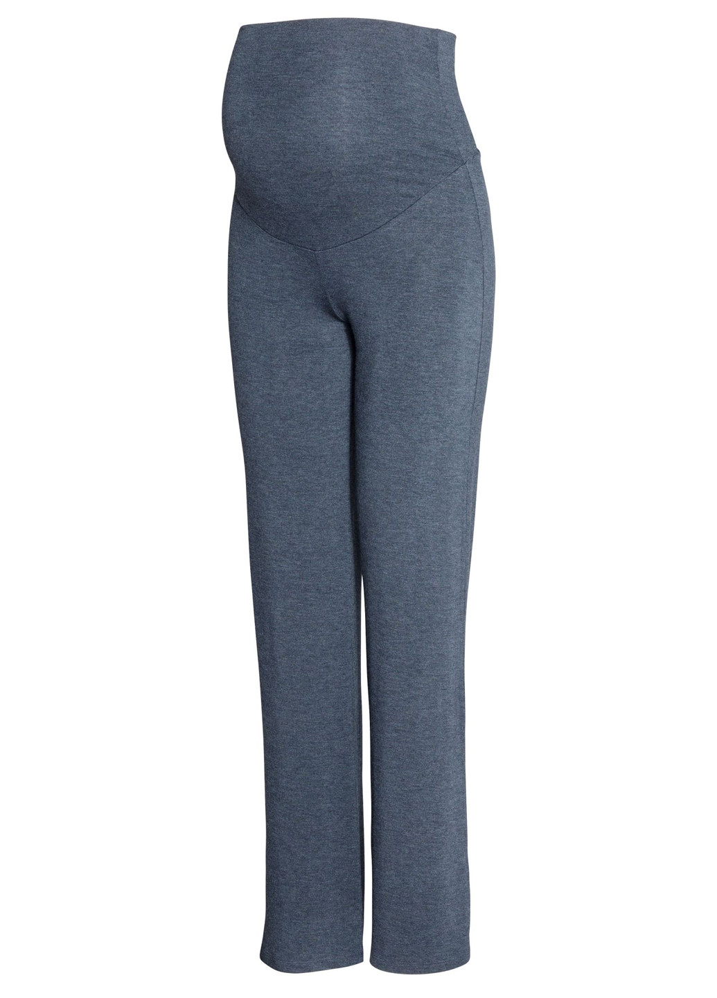 Темно-синие кэжуал демисезонные прямые брюки H&M