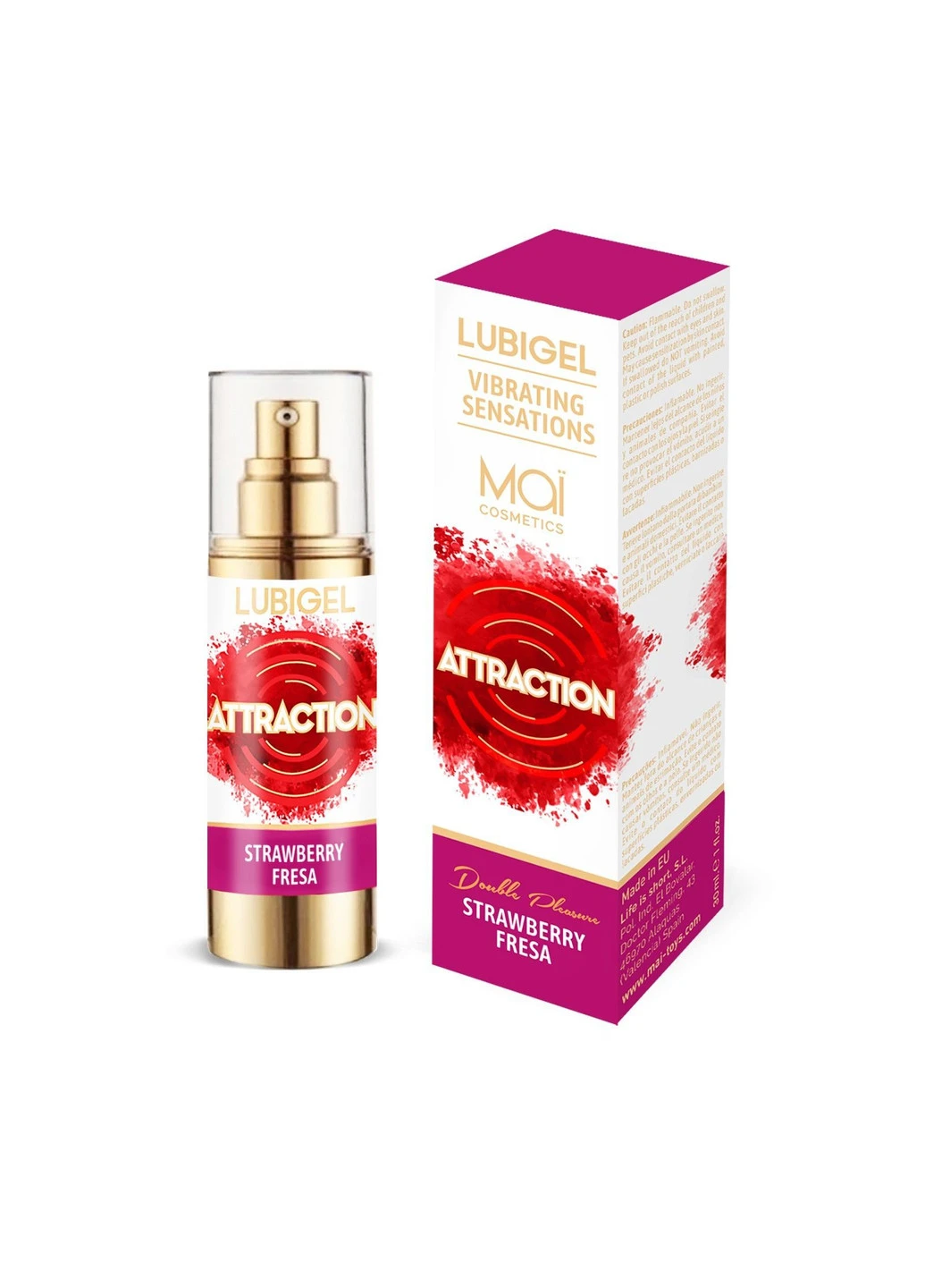 Жидкий вибратор Lubigel Strawberry (30 мл) MAI (251931588)