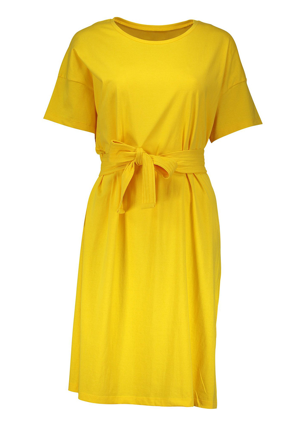 Жовтий кежуал плаття, сукня Piazza Italia однотонна