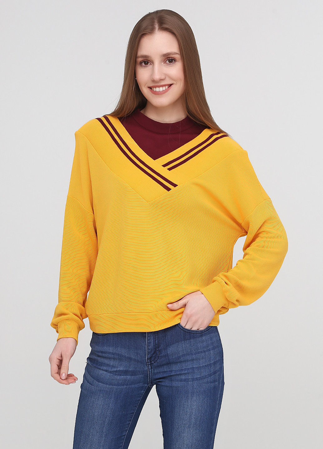 Жовтий демісезонний светр Only