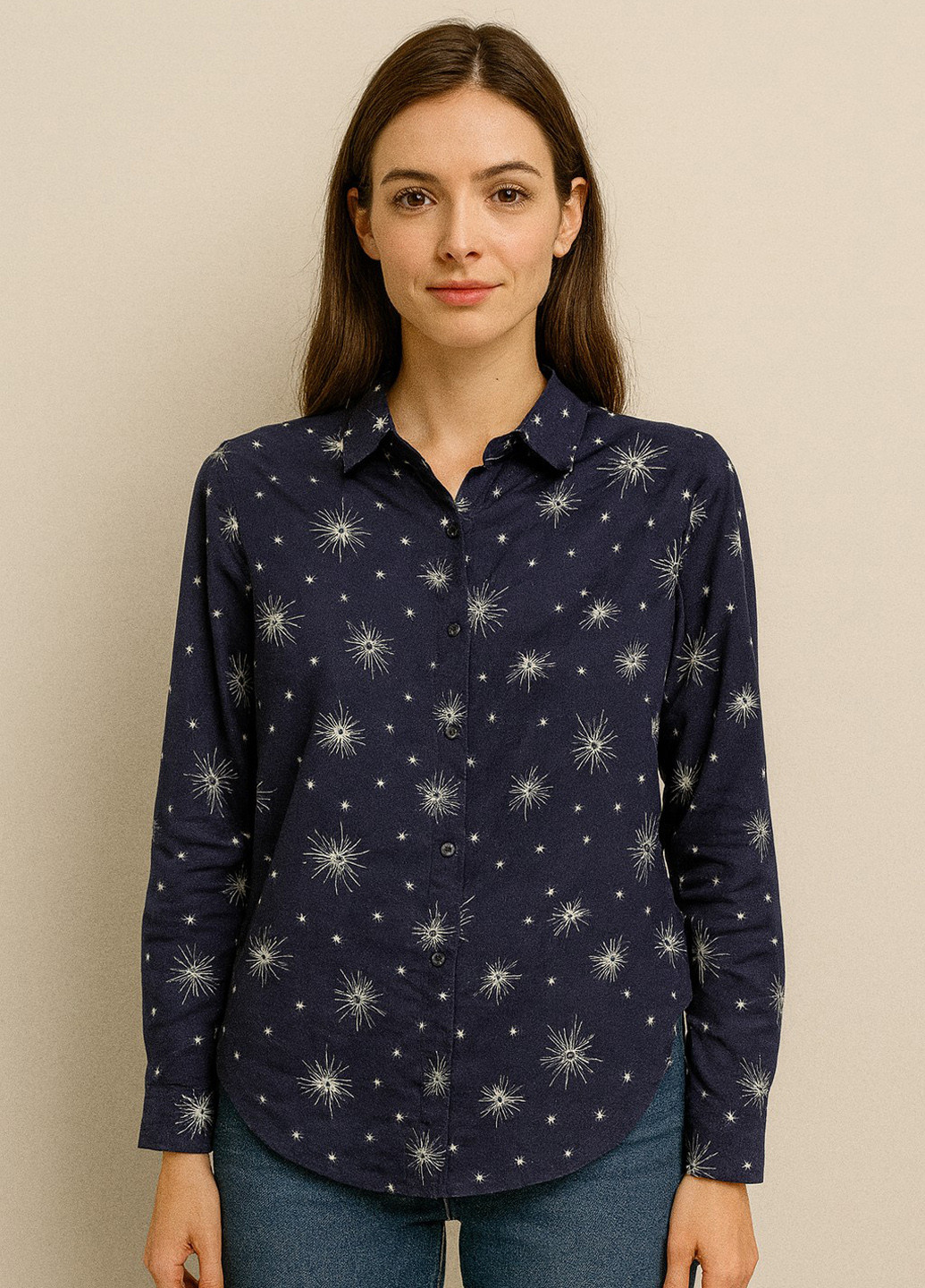 Тёмно-синяя блуза Imperial