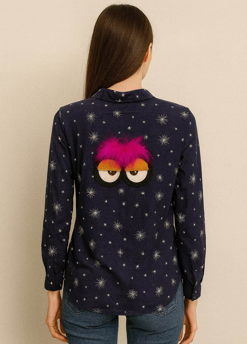 Тёмно-синяя блуза Imperial