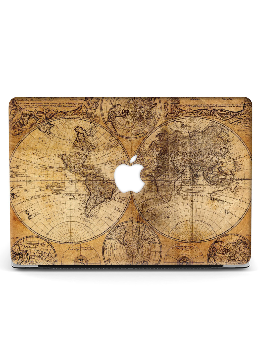 Чехол пластиковый для Apple MacBook Pro 13 A1278 Старинная карта мира (Vintage world map) (6347-2375) MobiPrint (218867830)