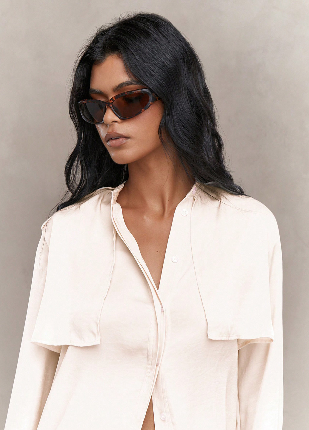 Айвори блуза SHEIN