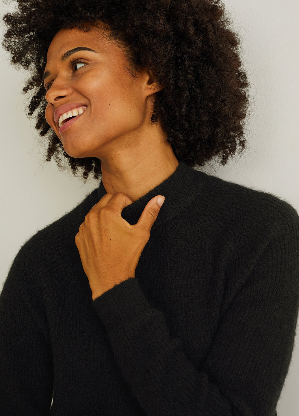 Черное кэжуал платье платье-свитер C&A однотонное