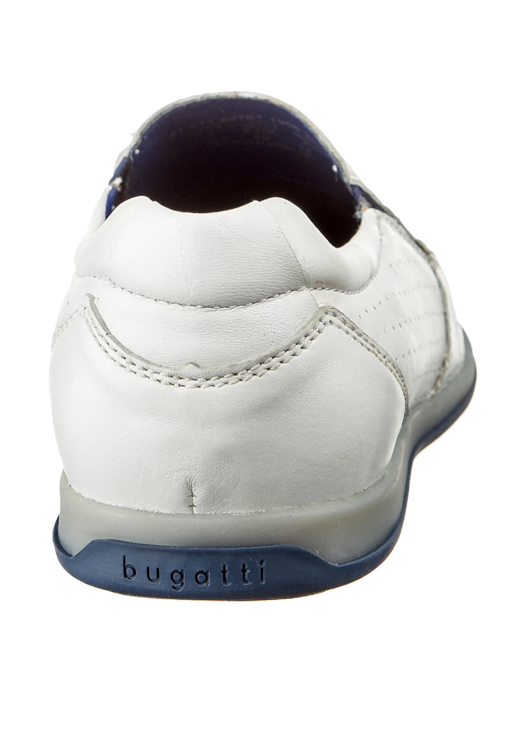 Белые мокасины Bugatti