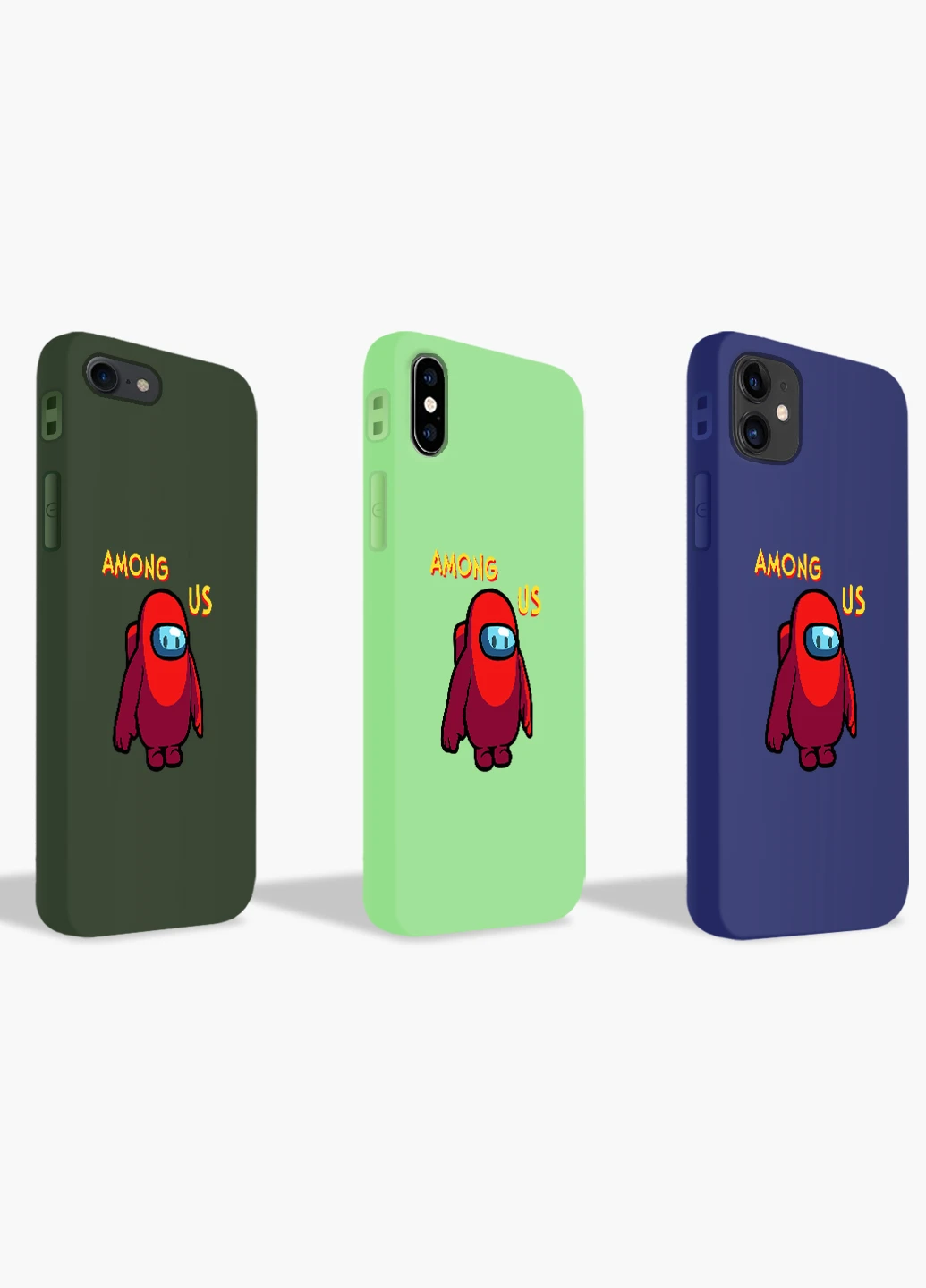 Чохол силіконовий Apple Iphone 6 Амонг Ас Червоний (Among Us Red) (6937-2411) MobiPrint (219566186)