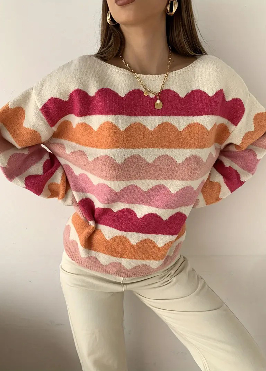 Комбинированный демисезонный джемпер джемпер SHEIN