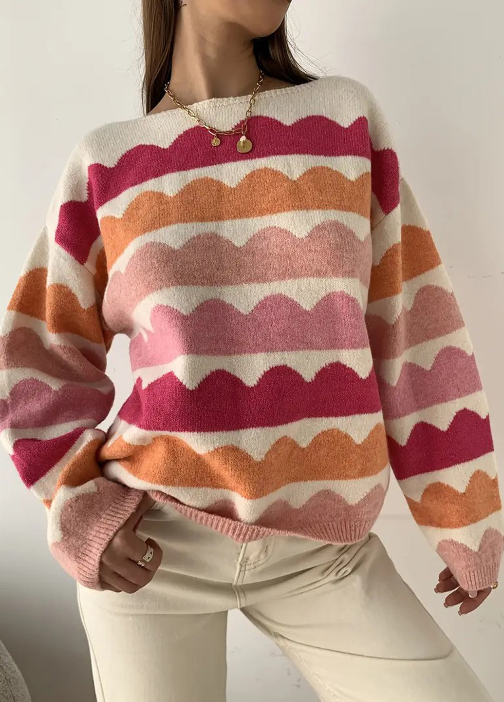 Комбинированный демисезонный джемпер джемпер SHEIN