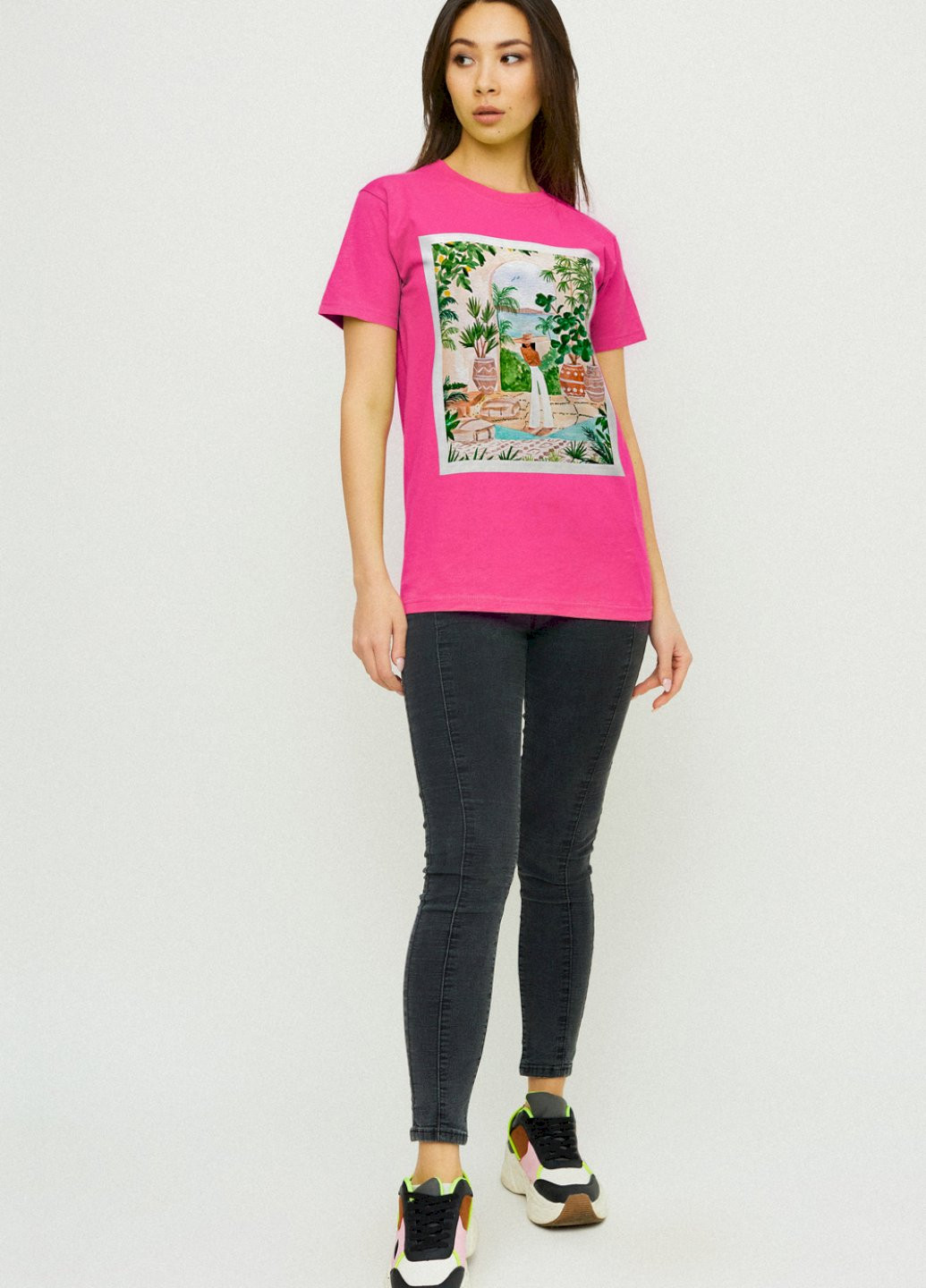 Футболка Boyfriend / air print / YAPPI - (237407535)