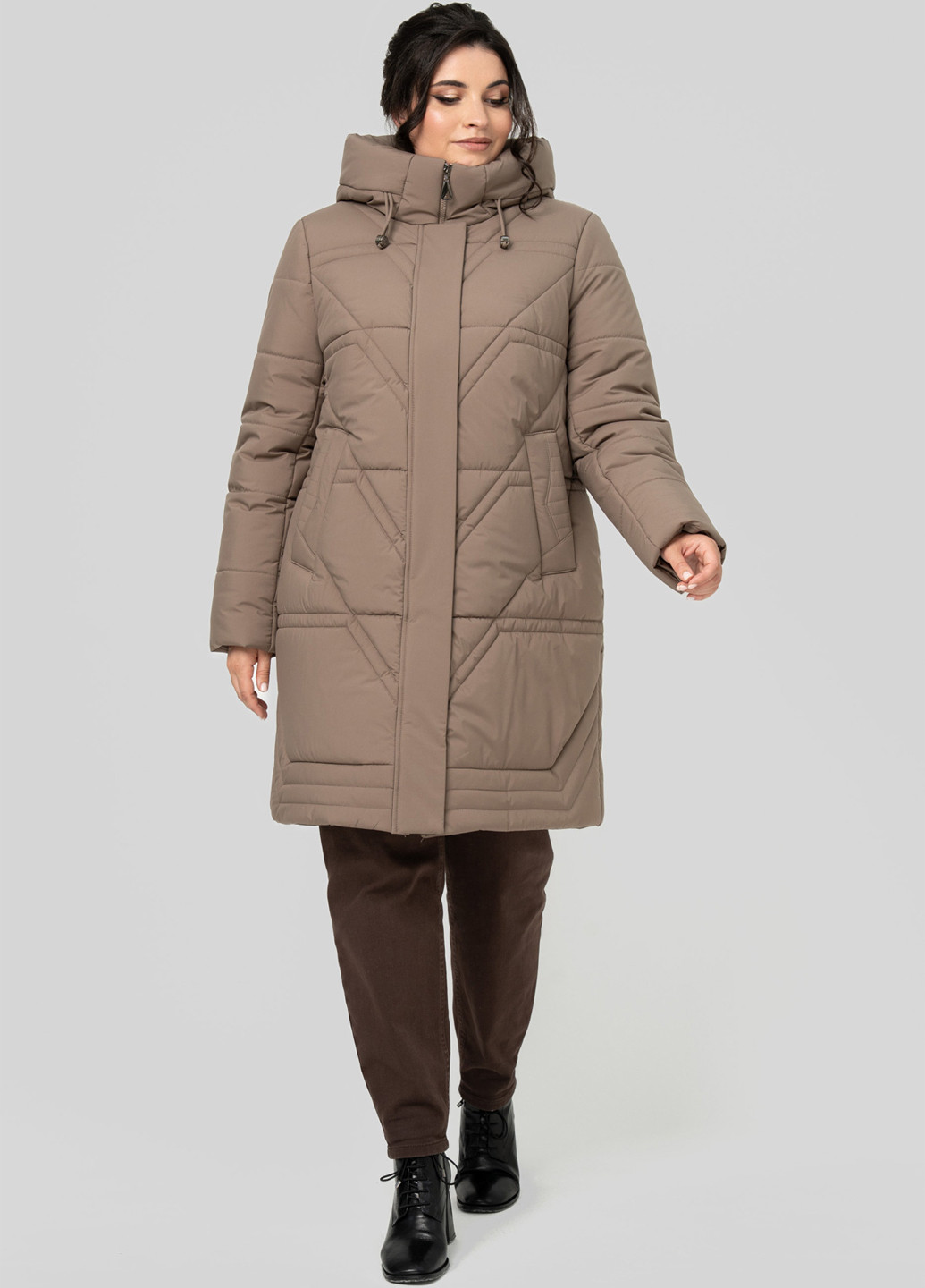 Кавова зимня куртка A'll Posa