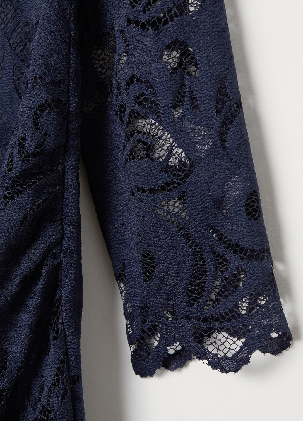 Темно-синя кежуал мереживне плаття для вагітних H&M однотонна