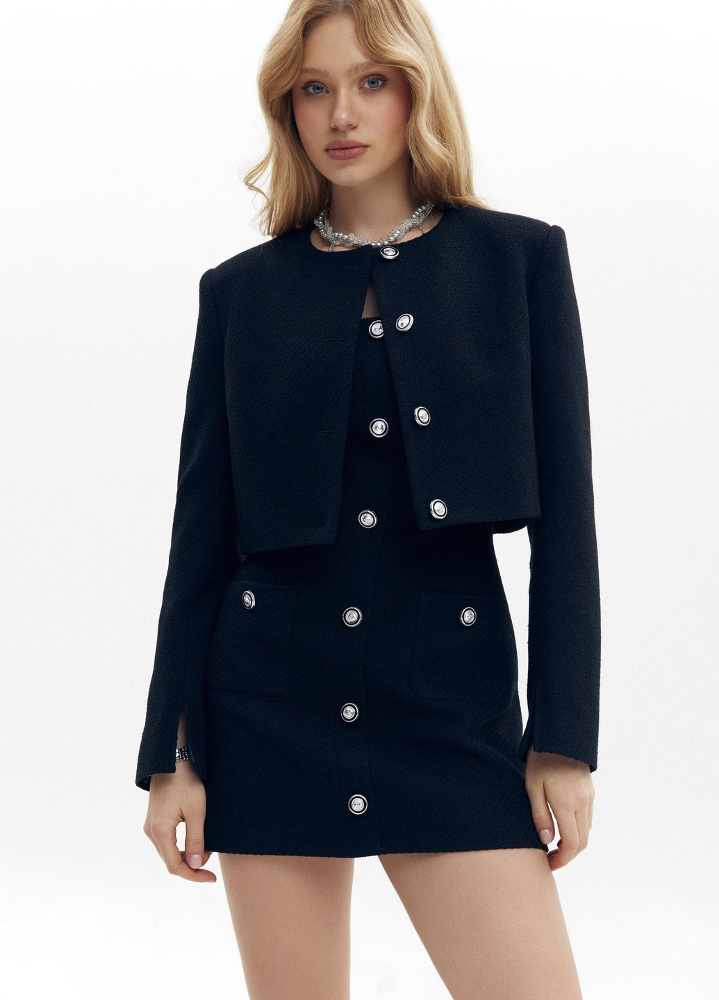 Черное кэжуал платье футляр Gepur однотонное