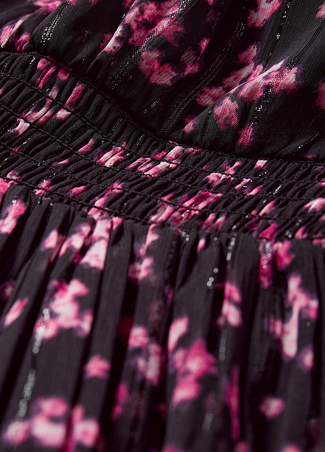 Чорна кежуал сукня кльош C&A з квітковим принтом