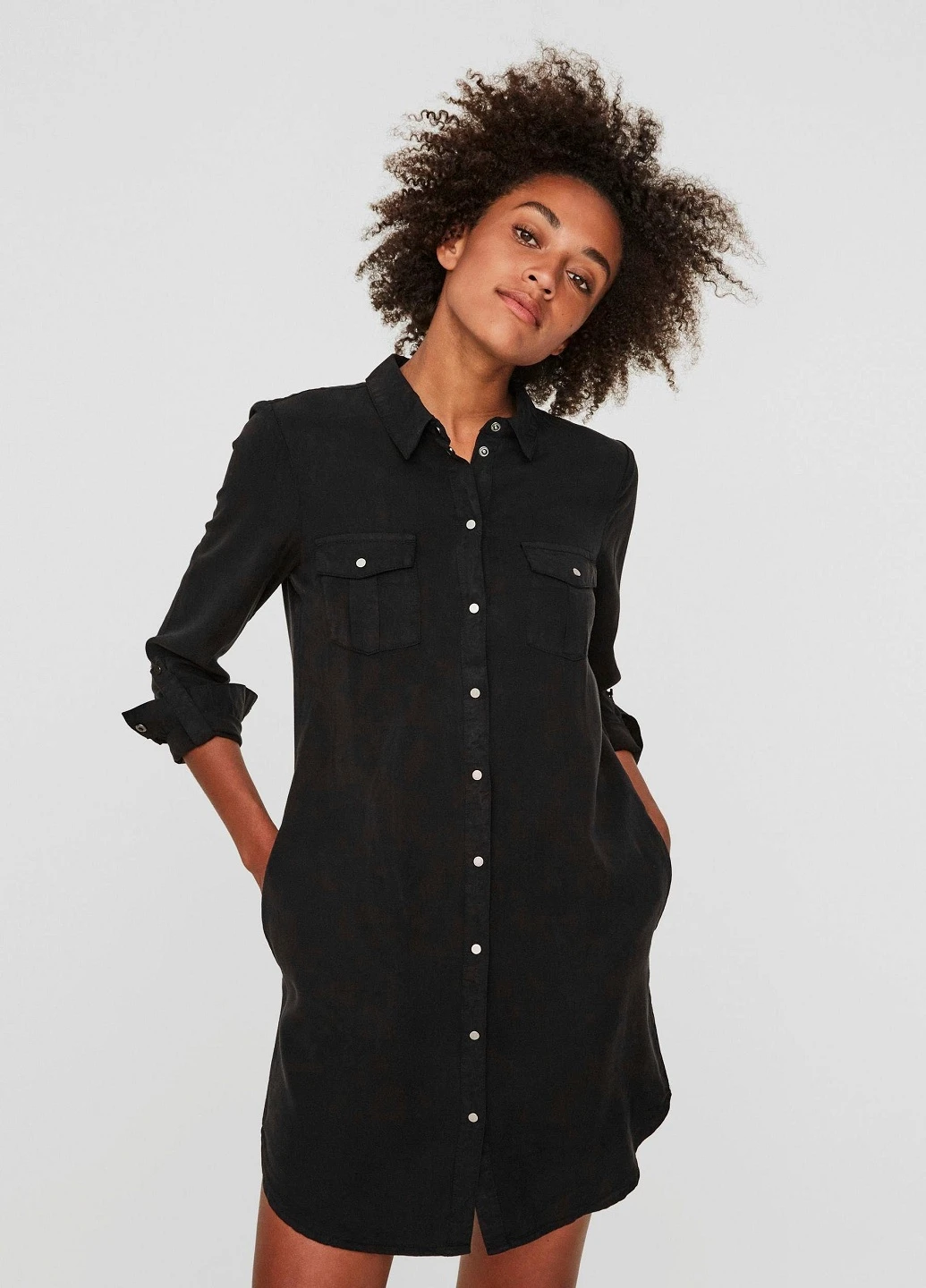 Чорна джинсова сукня Vero Moda однотонна
