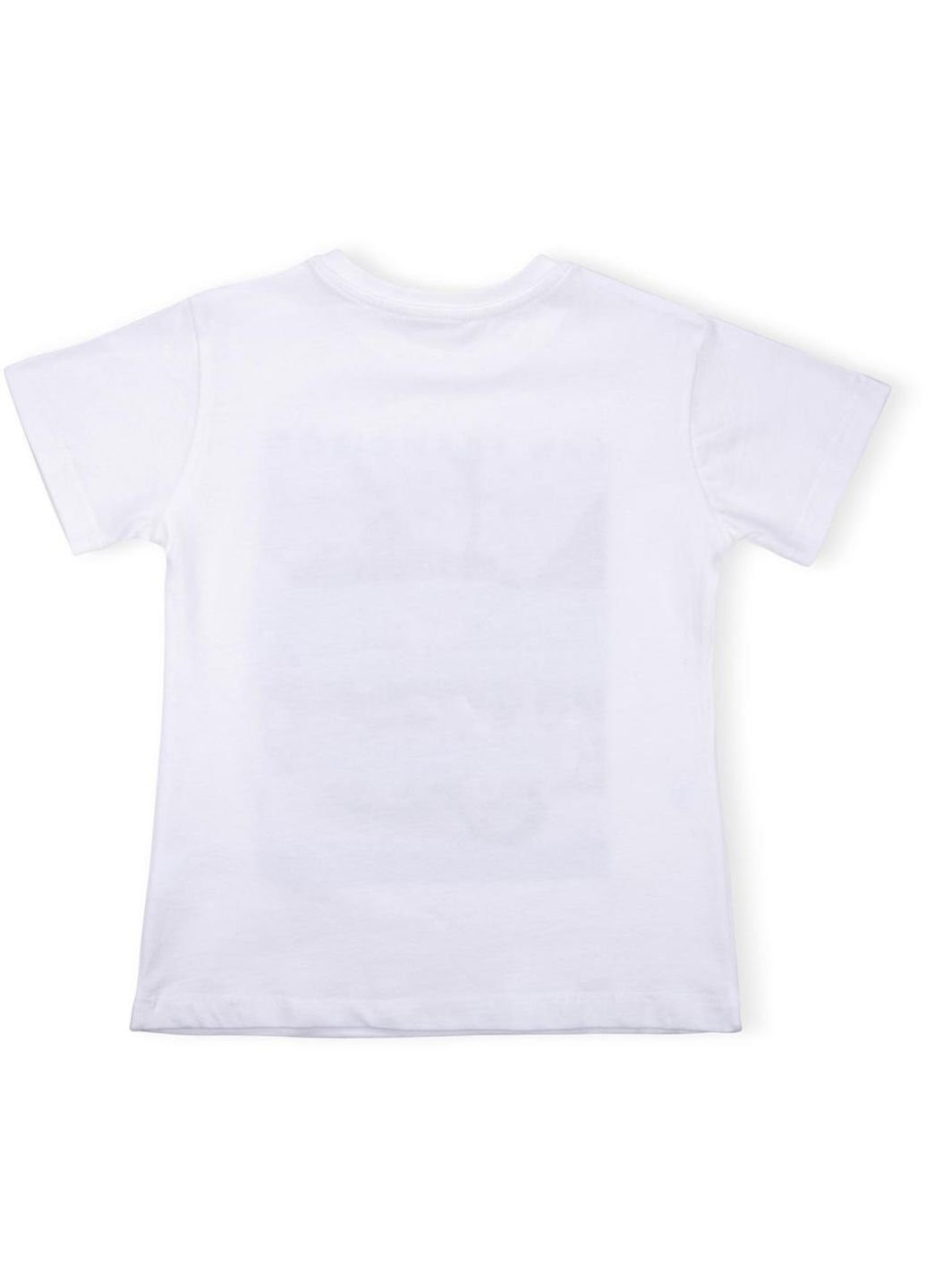 Бежева демісезонна футболка дитяча "84" (10154-116b-beige) Breeze