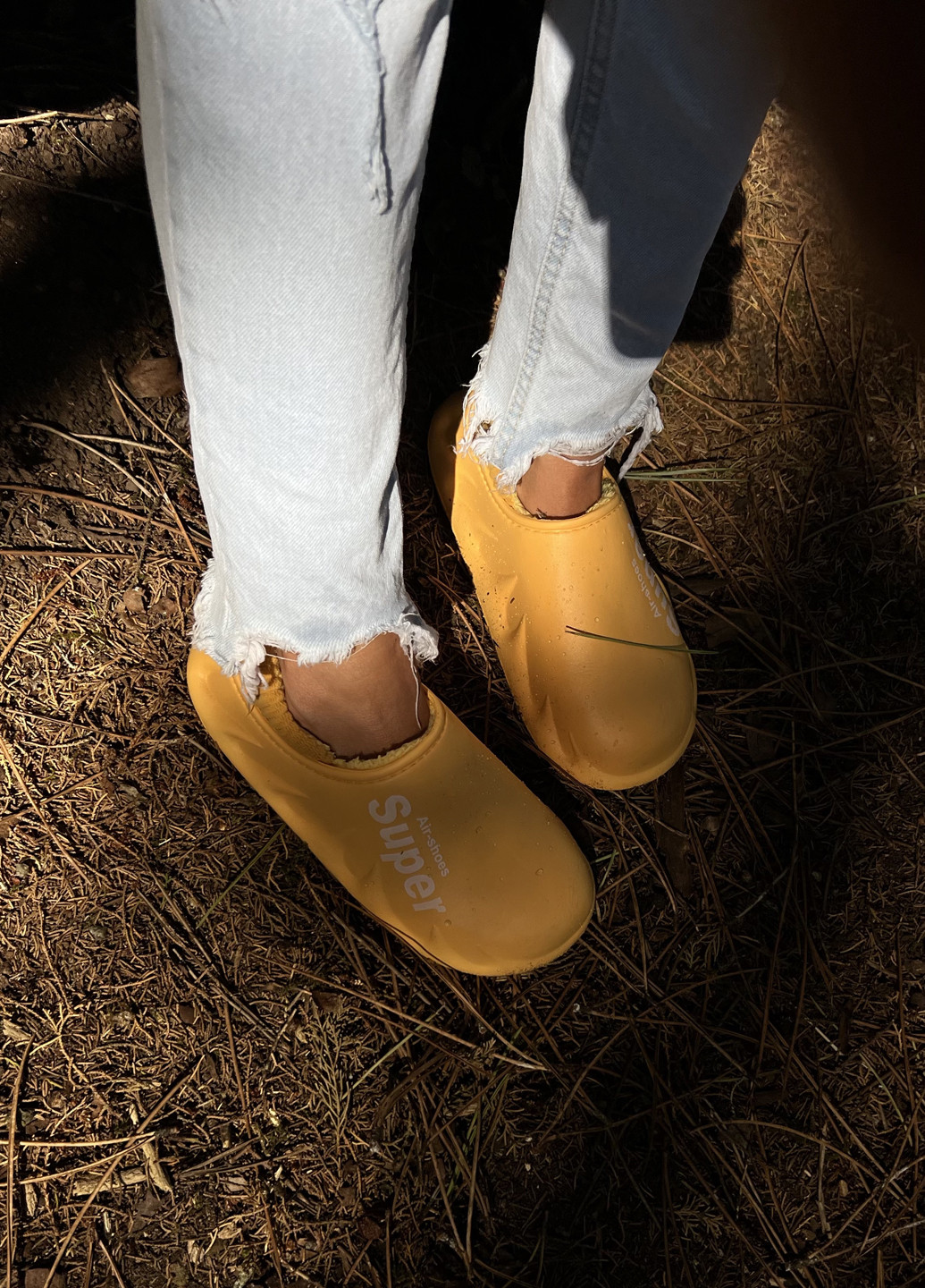 Желтые резиновые ботинки GaLosha