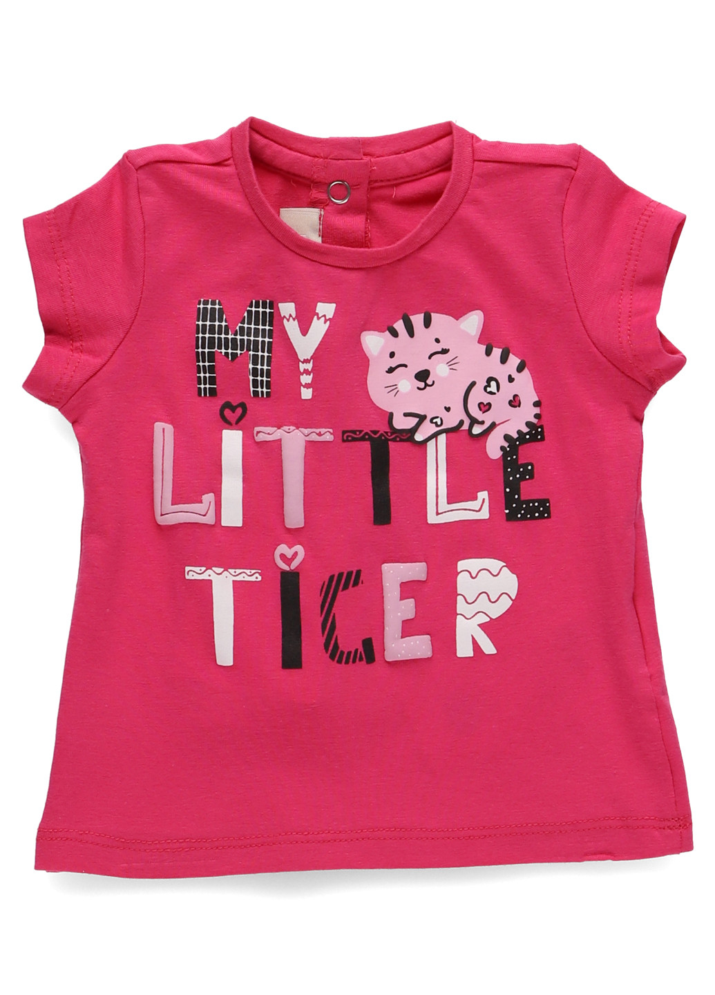 Розовая летняя футболка Chicco