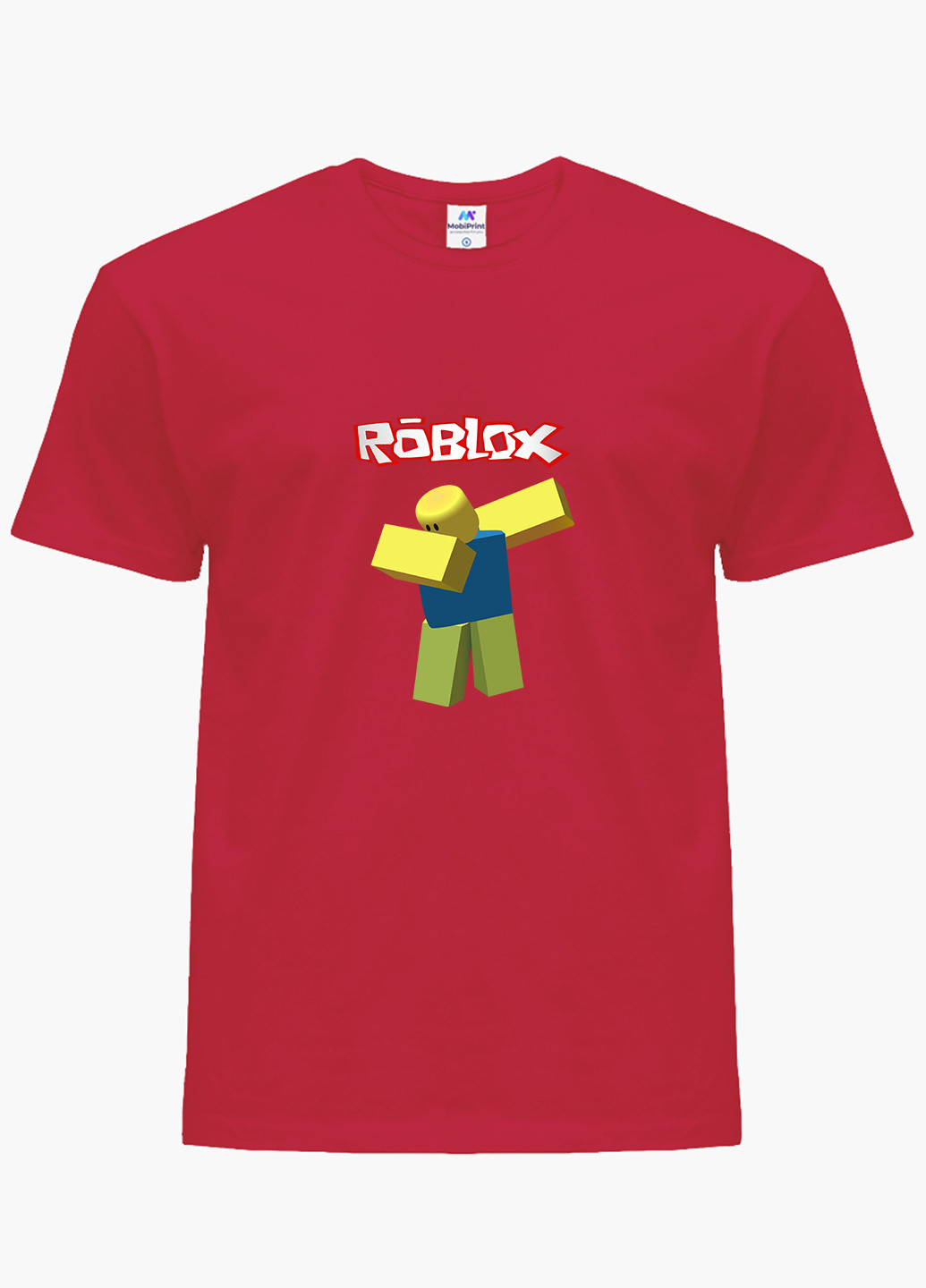 Червона демісезонна футболка дитяча роблокс (roblox) (9224-1707) MobiPrint