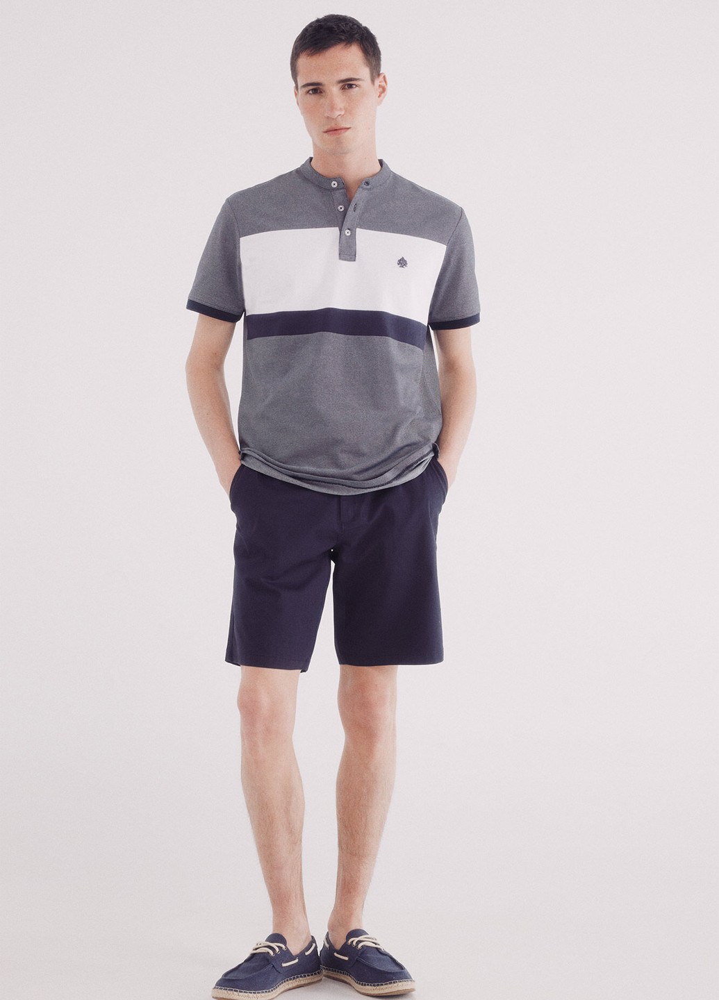 Цветная футболка-поло для мужчин Springfield в полоску